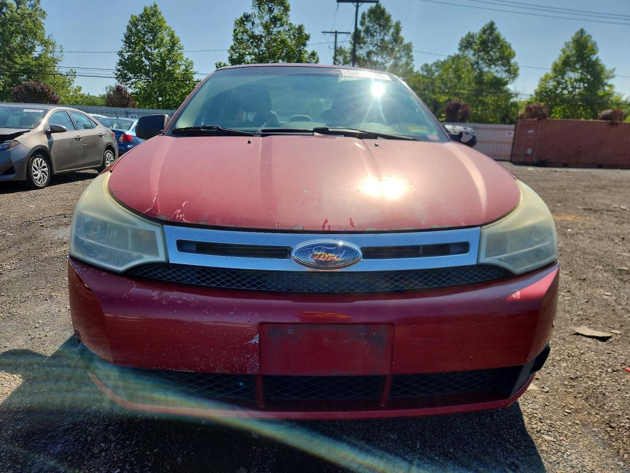 2010 Ford Focus S Red vin: 1FAHP3EN7AW176262