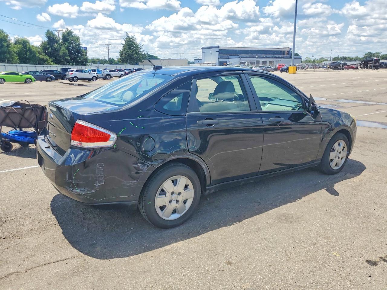 2010 Ford Focus S Black vin: 1FAHP3EN7AW201757