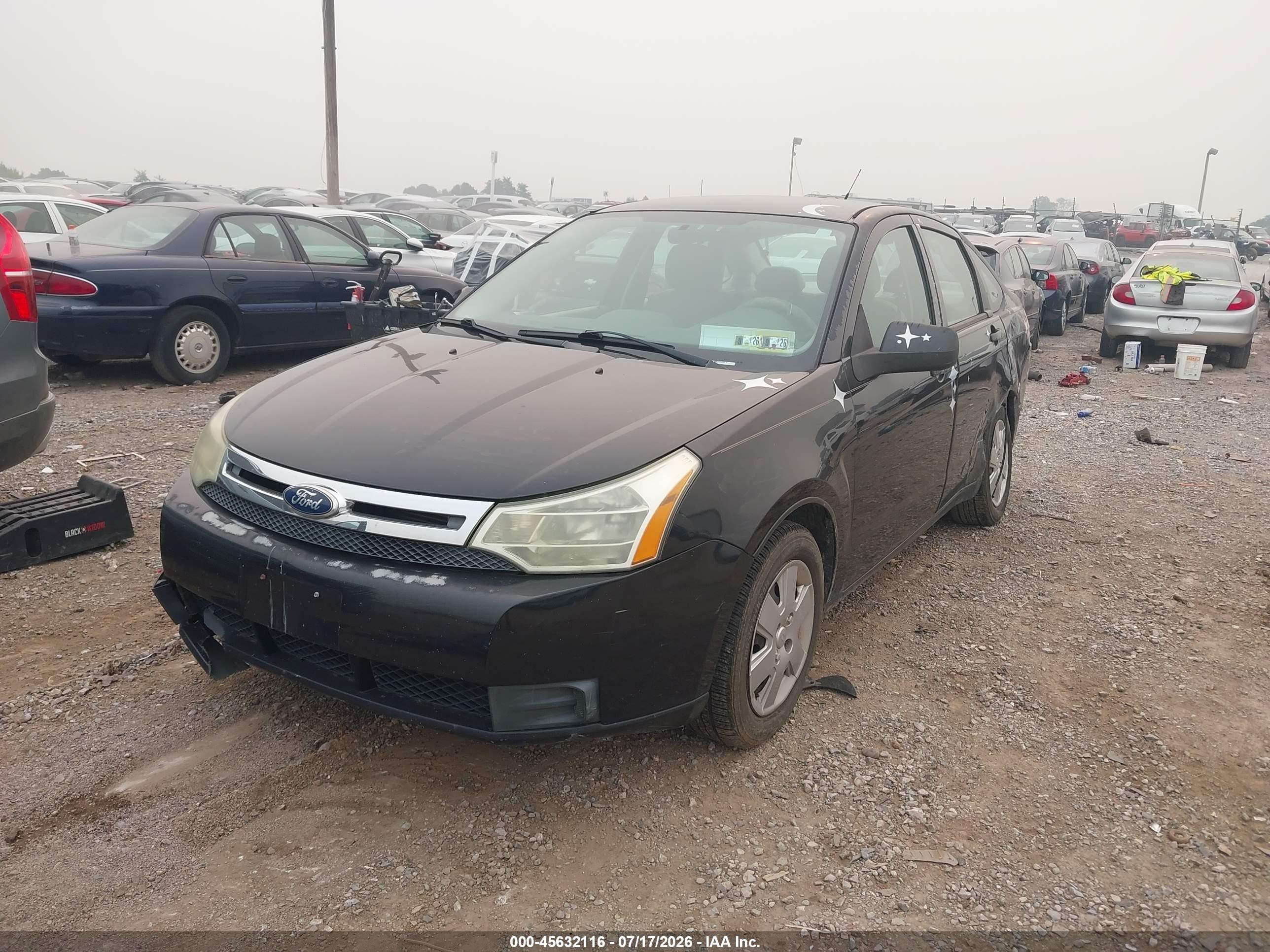 2010 Ford Focus S Black vin: 1FAHP3EN8AW285281