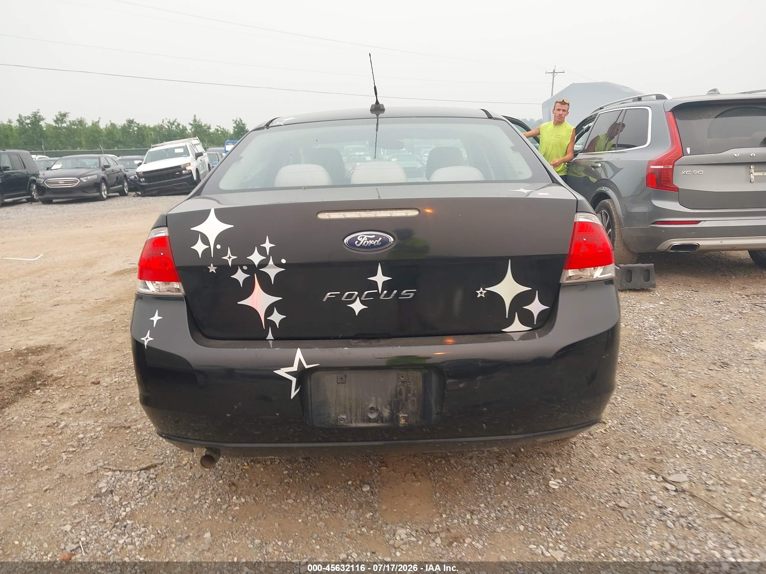 2010 Ford Focus S Black vin: 1FAHP3EN8AW285281