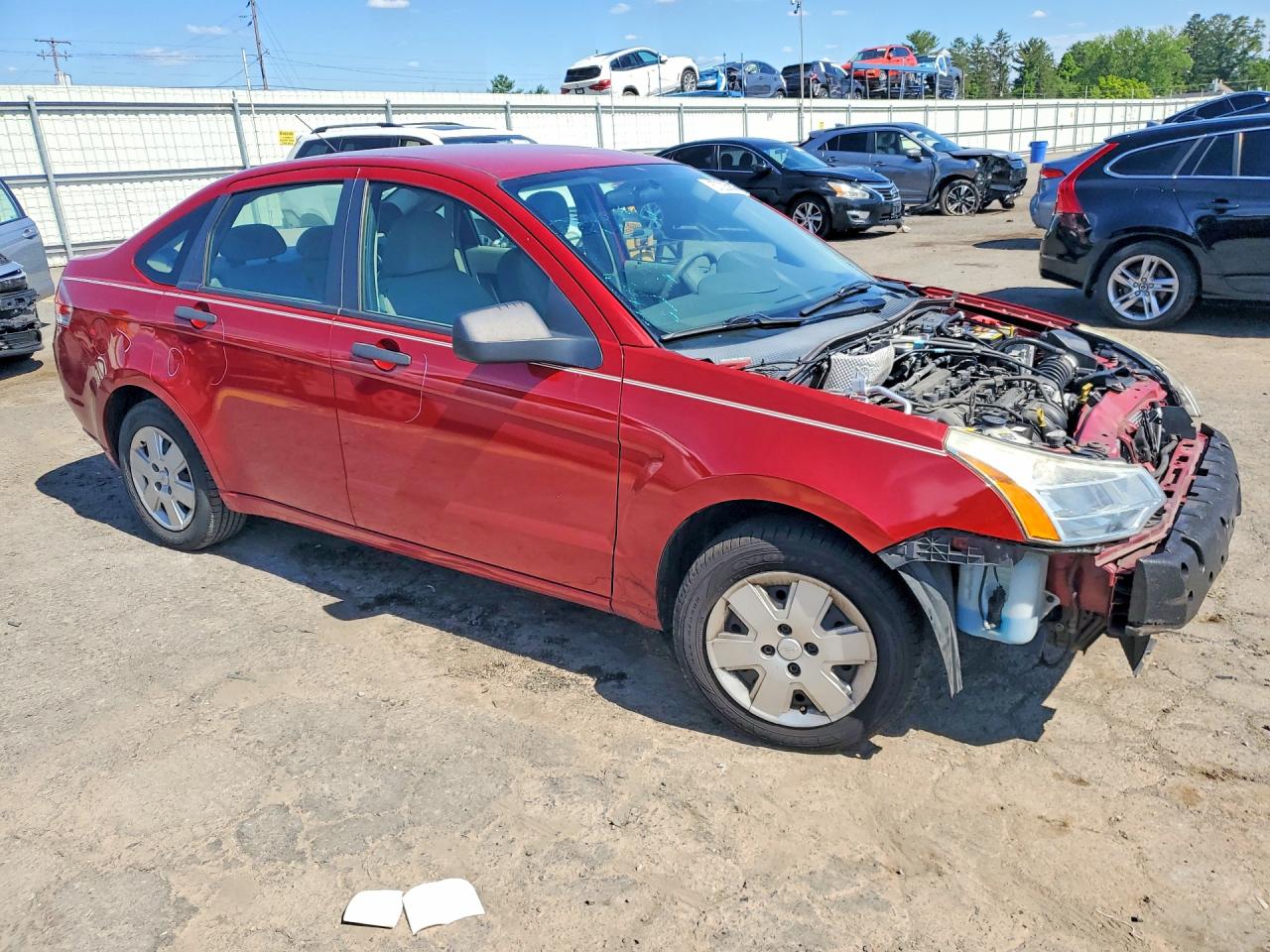 2011 Ford Focus S Red vin: 1FAHP3EN8BW100650
