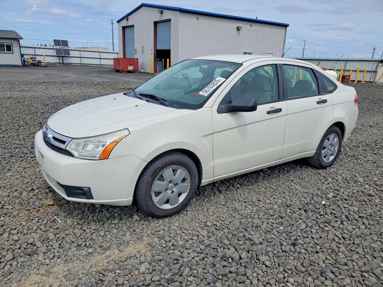 2010 Ford Focus S White vin: 1FAHP3EN9AW157079