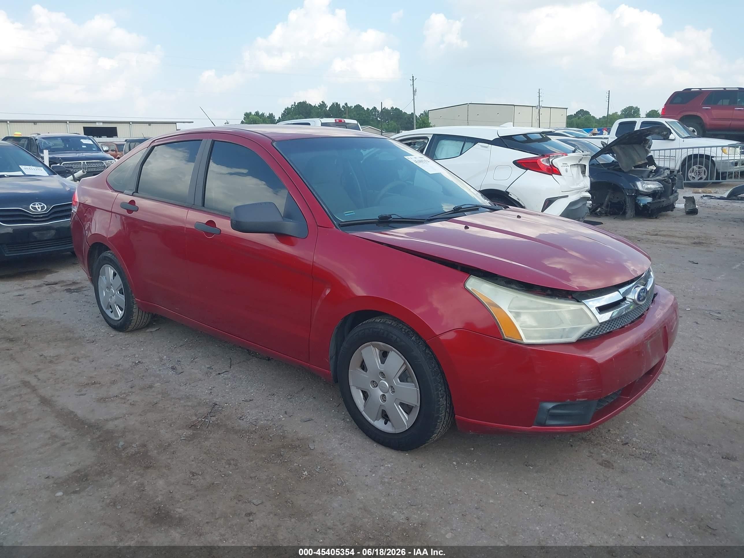 2011 Ford Focus S Red vin: 1FAHP3EN9BW119837