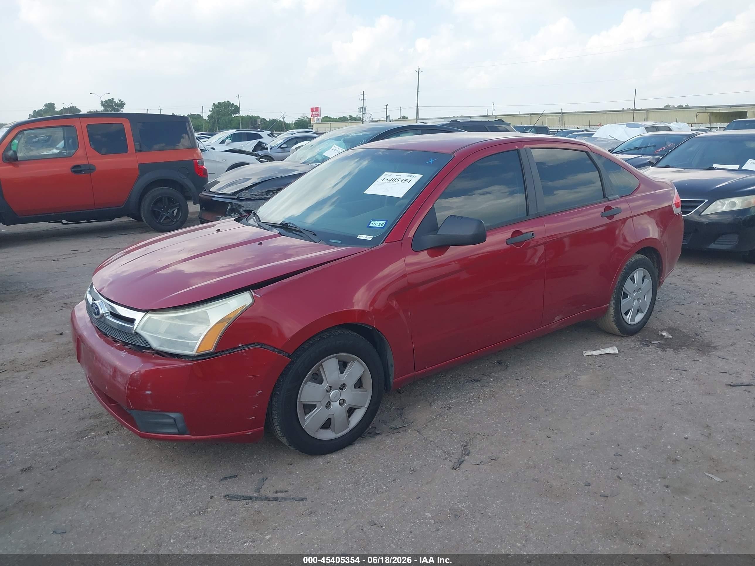 2011 Ford Focus S Red vin: 1FAHP3EN9BW119837