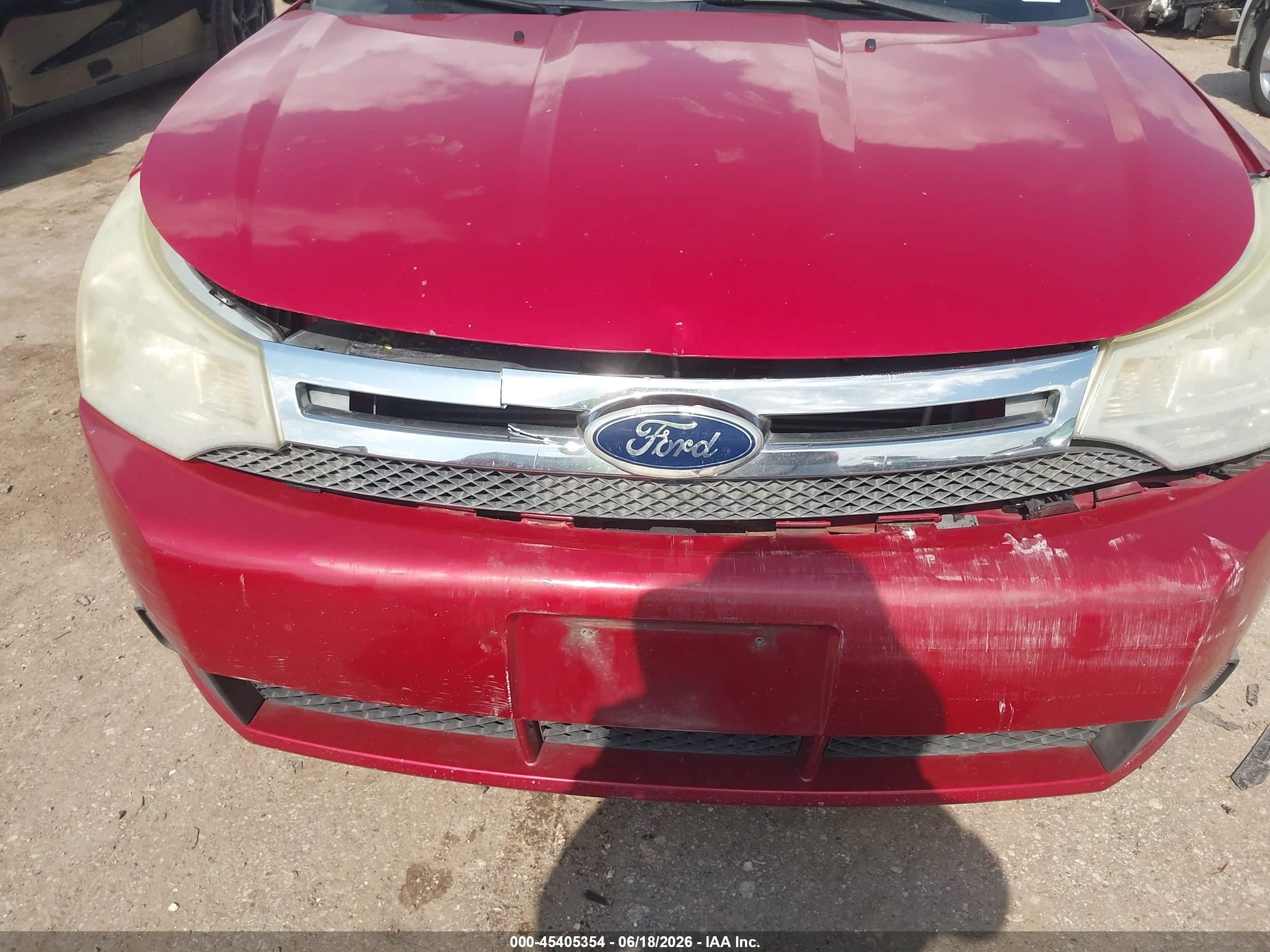 2011 Ford Focus S Red vin: 1FAHP3EN9BW119837