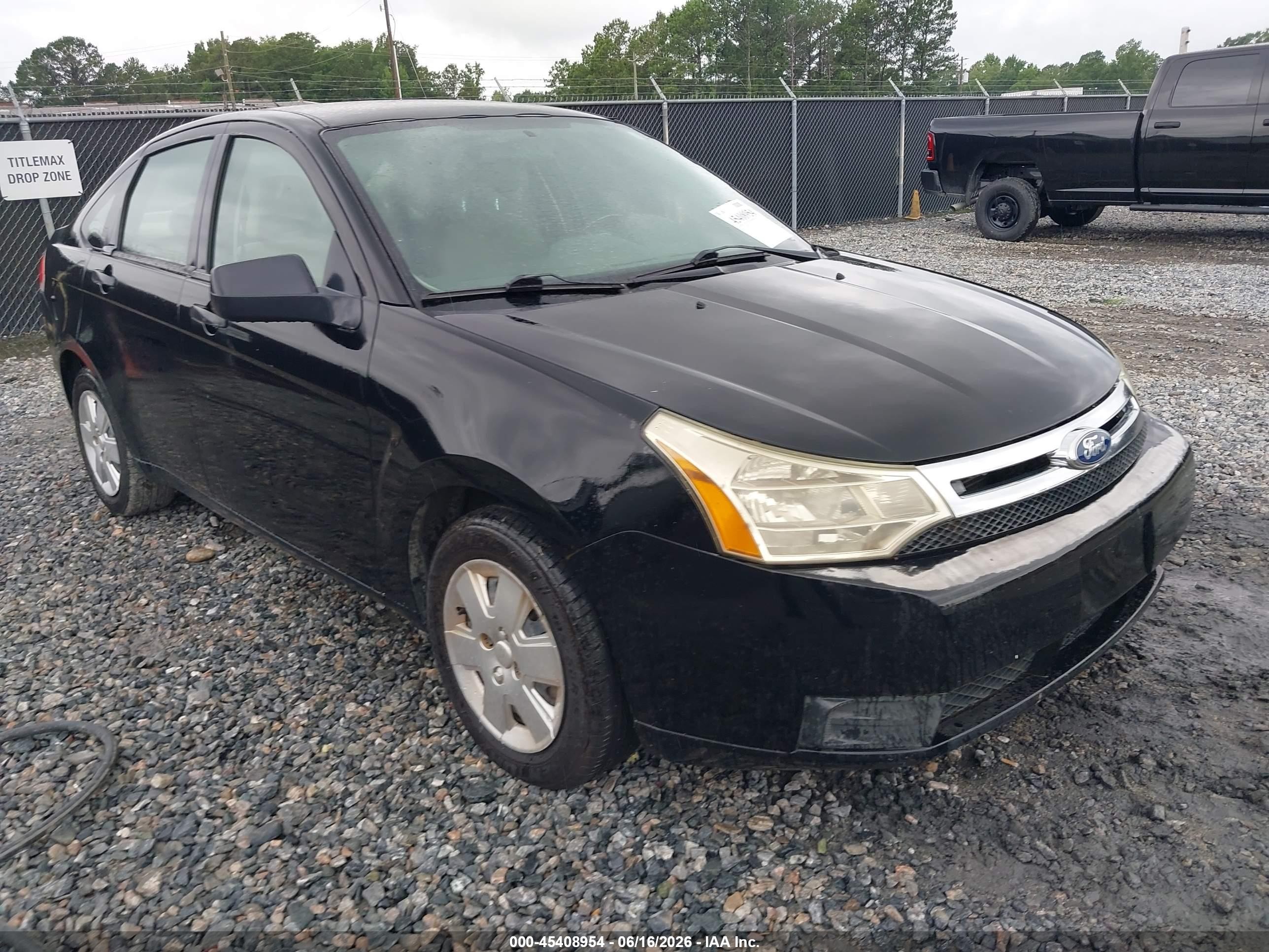 2011 Ford Focus S Black vin: 1FAHP3ENXBW173986