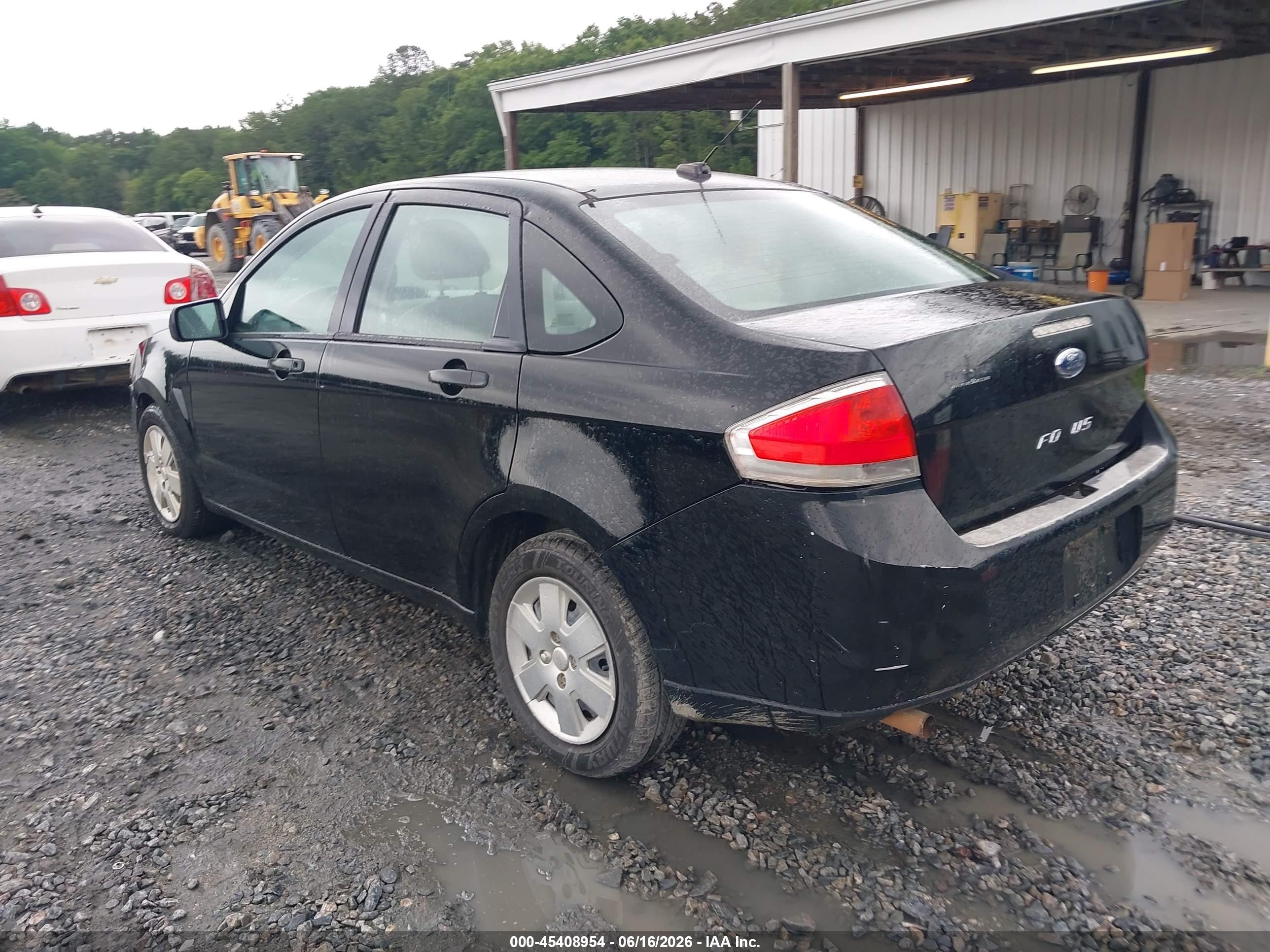 2011 Ford Focus S Black vin: 1FAHP3ENXBW173986