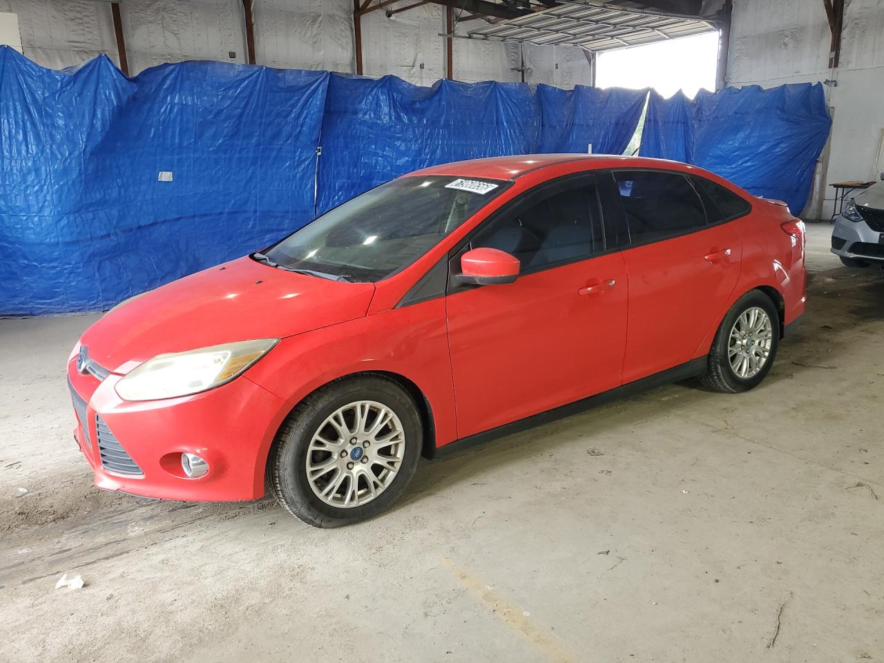 2012 Ford Focus Se Red vin: 1FAHP3F20CL123430 Damage: Left Front Fender, Dent(S) W/ Paint Dmg, 1 To 2 Inches