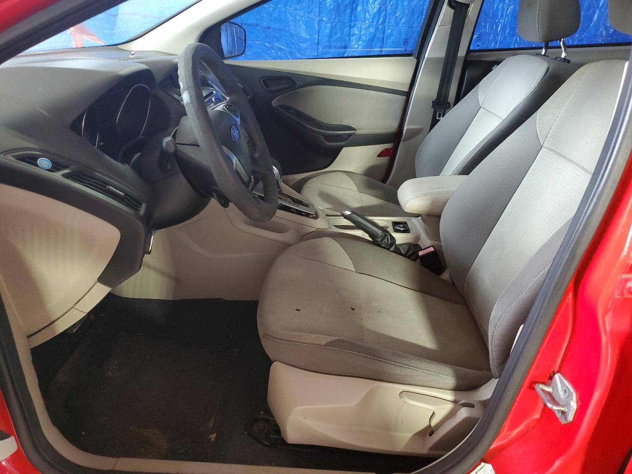 2012 Ford Focus Se Red vin: 1FAHP3F20CL123430 Damage: Left Front Seat Cushion, Burn Hole, 2 To 3 Inches