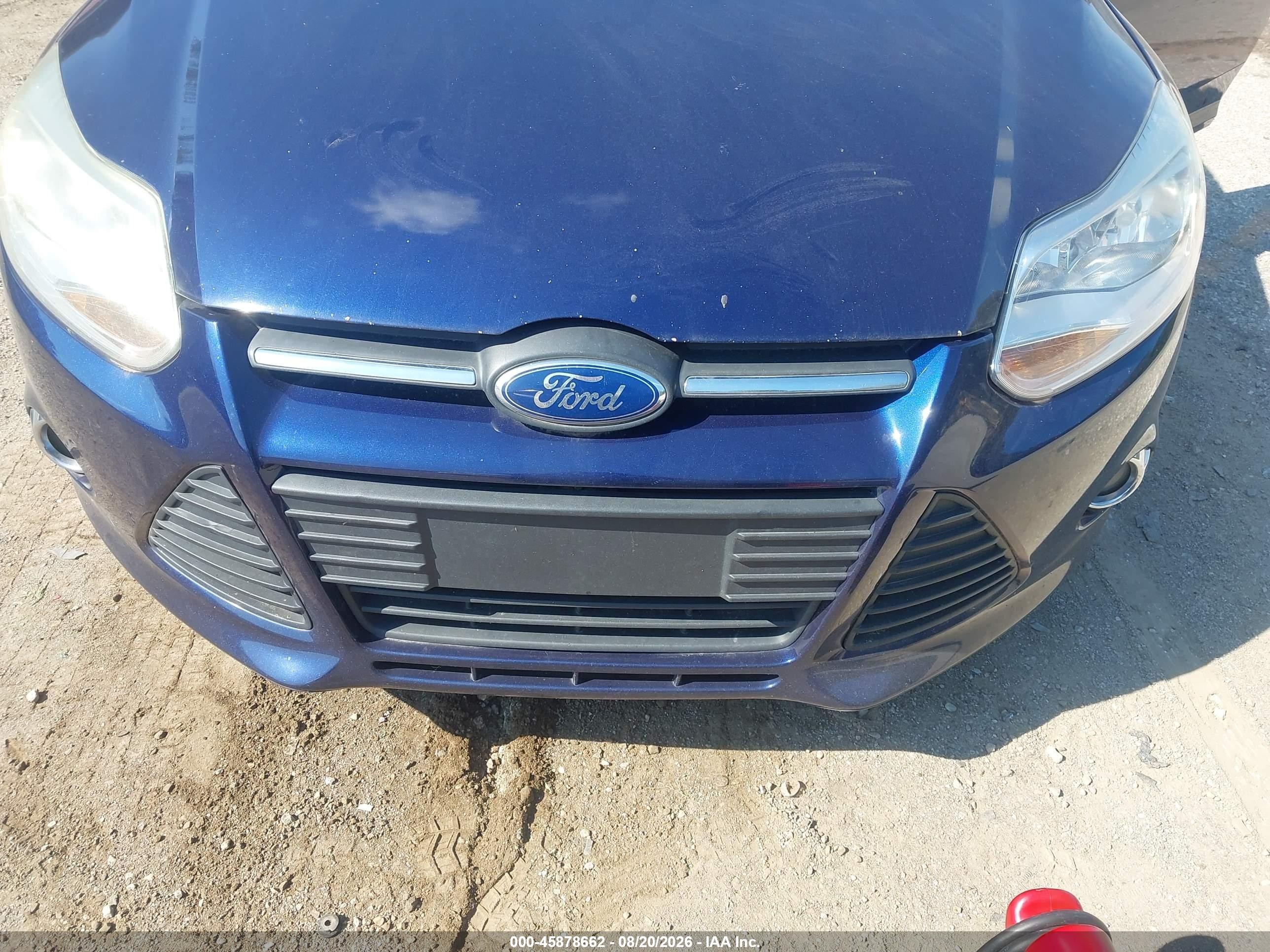 2012 Ford Focus Se Blue vin: 1FAHP3F20CL129907