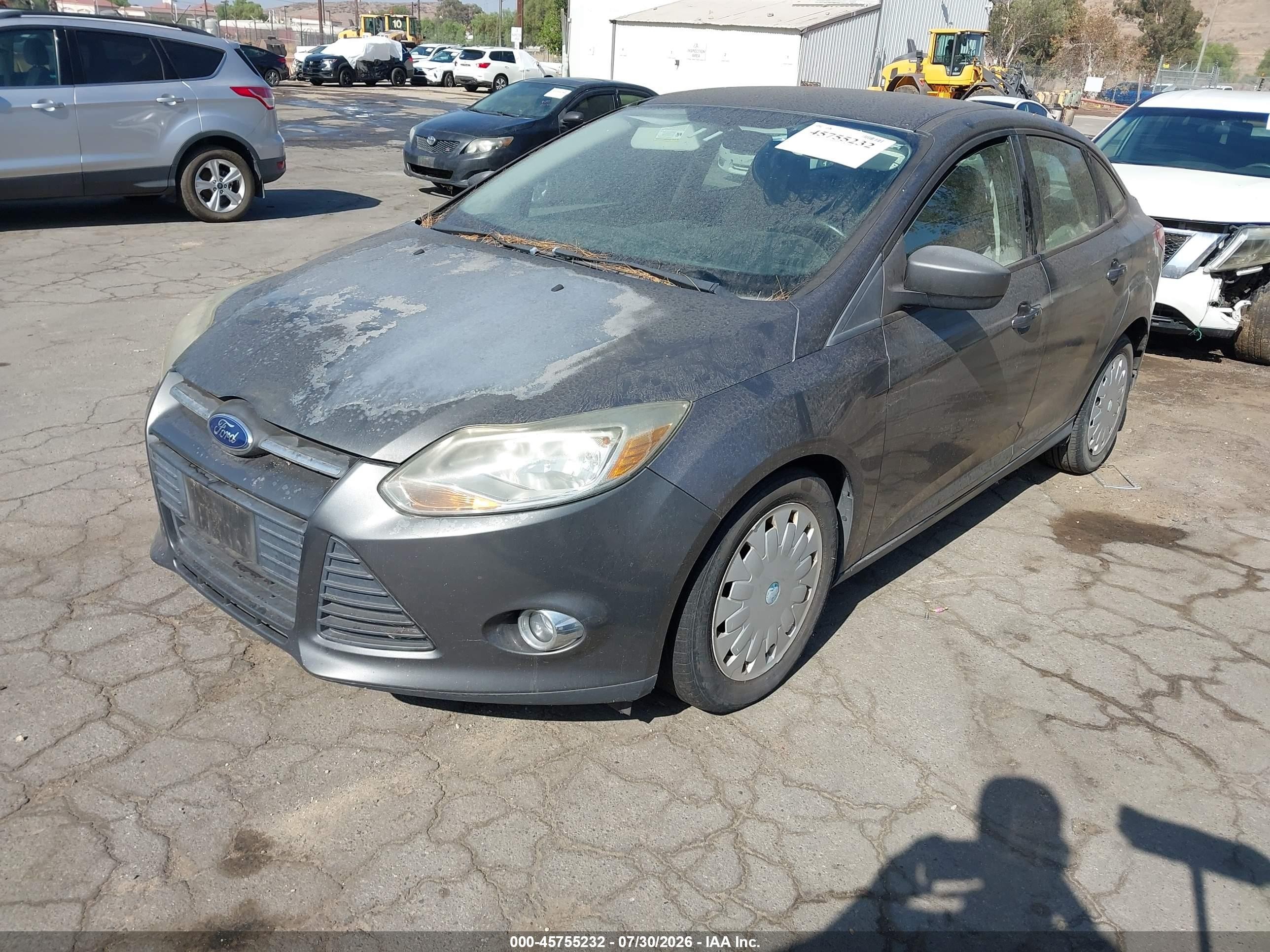 2012 Ford Focus Se Gray vin: 1FAHP3F20CL135092