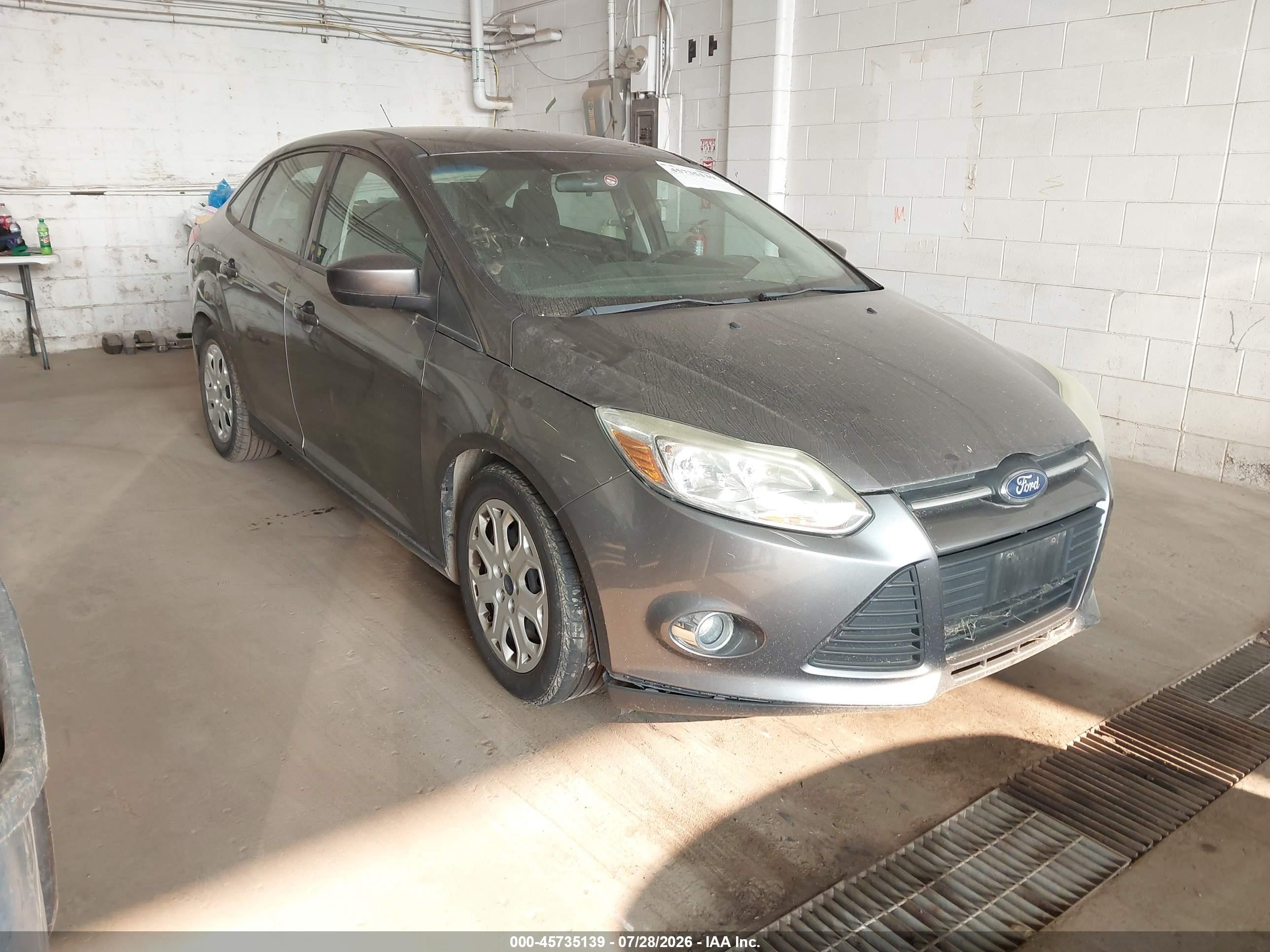 2012 Ford Focus Se Gray vin: 1FAHP3F20CL144827