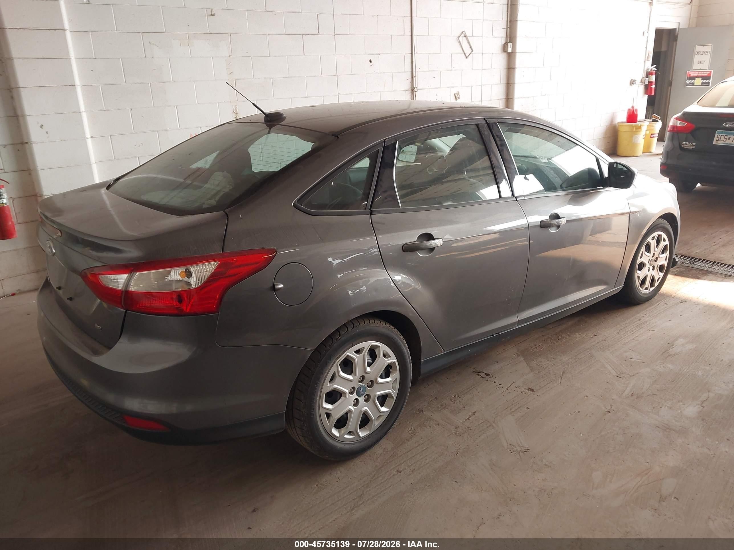2012 Ford Focus Se Gray vin: 1FAHP3F20CL144827