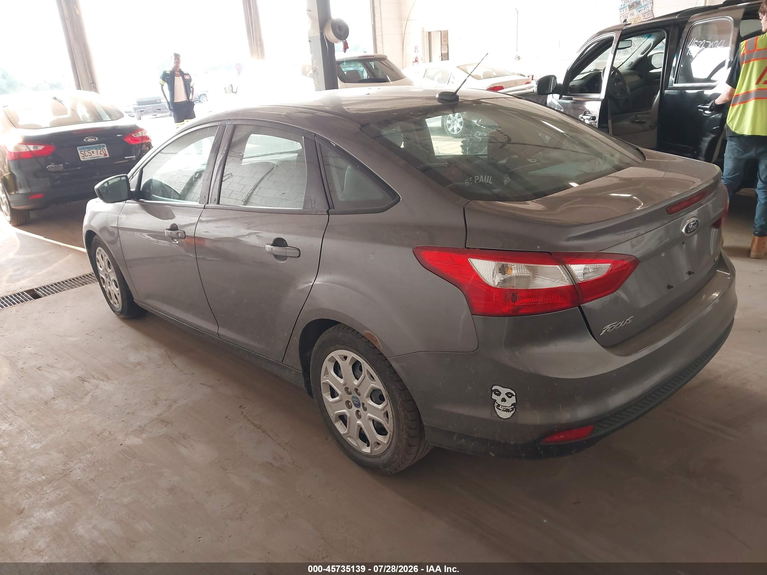 2012 Ford Focus Se Gray vin: 1FAHP3F20CL144827