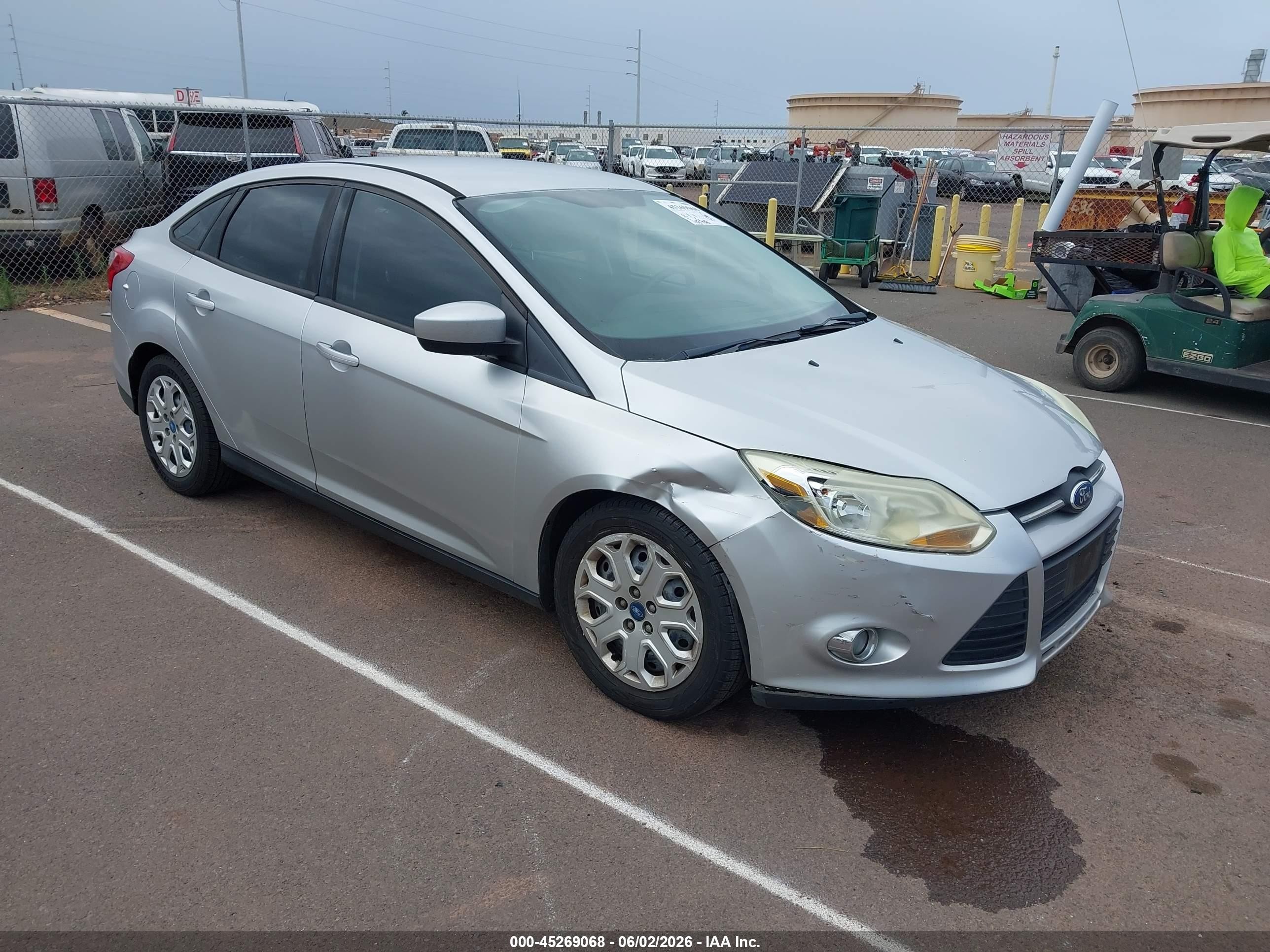 2012 Ford Focus Se Silver vin: 1FAHP3F20CL146559