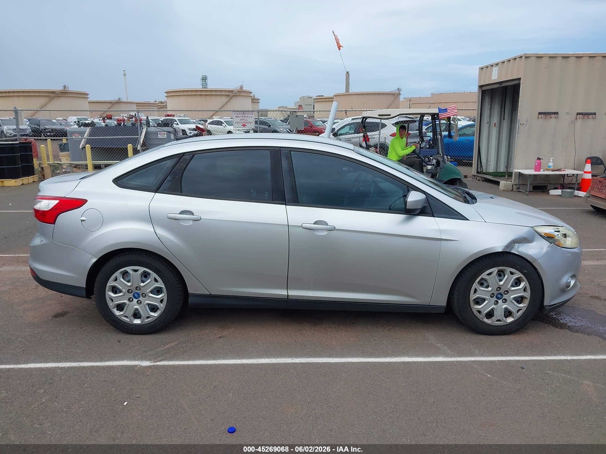 2012 Ford Focus Se Silver vin: 1FAHP3F20CL146559