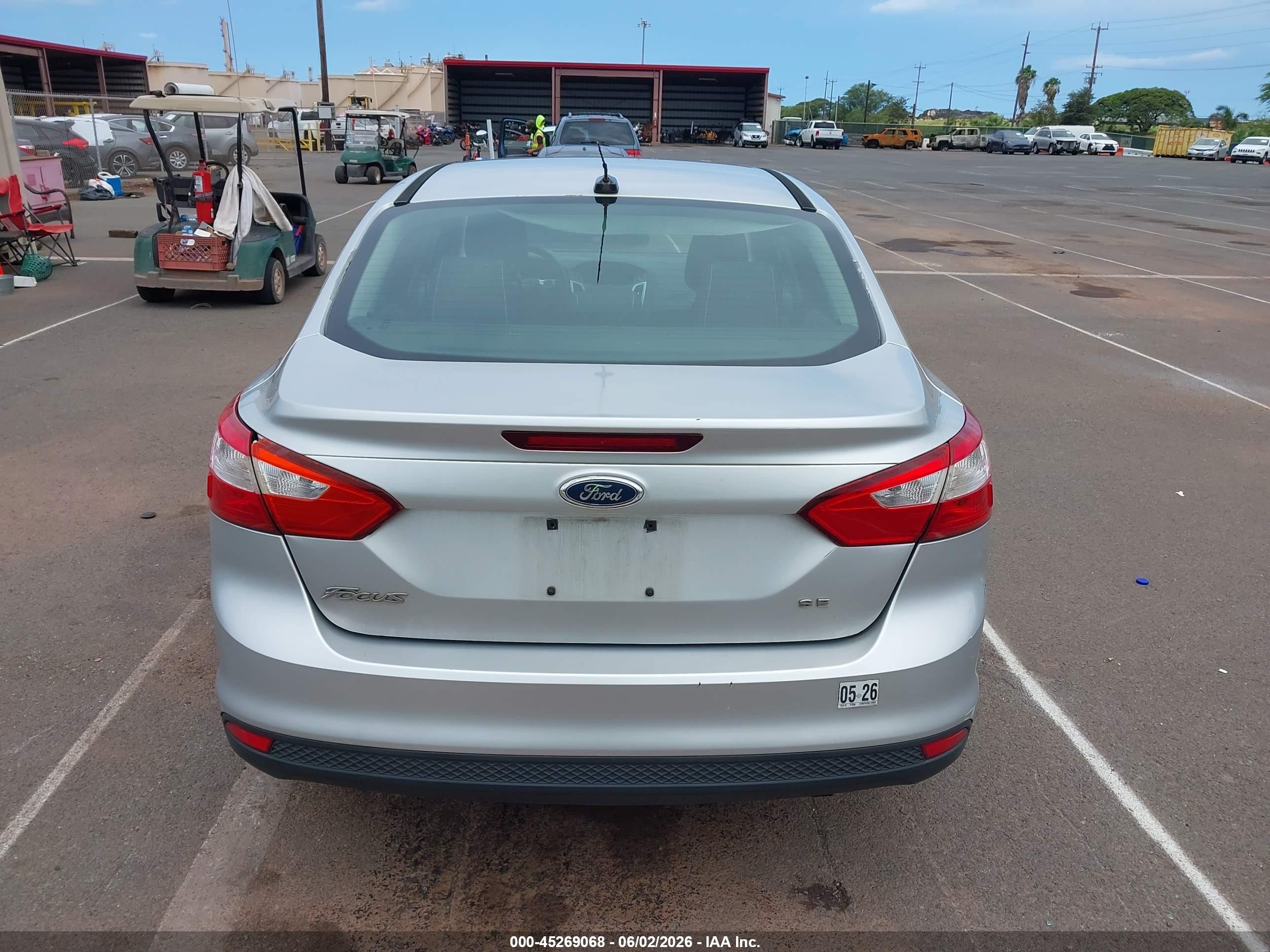2012 Ford Focus Se Silver vin: 1FAHP3F20CL146559