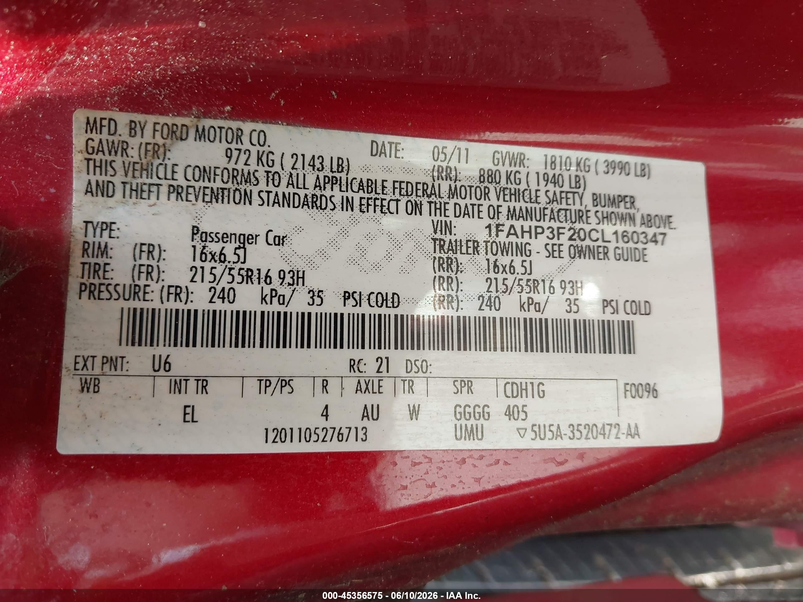 2012 Ford Focus Se Red vin: 1FAHP3F20CL160347