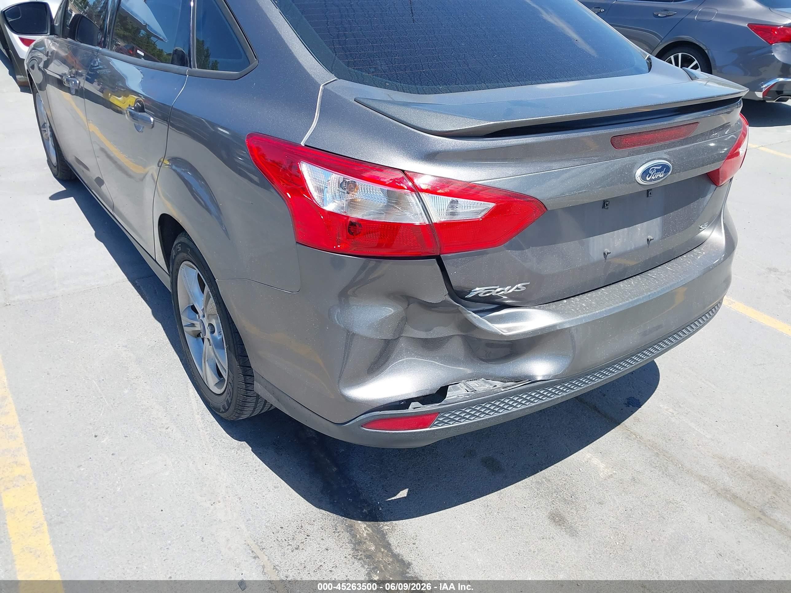 2012 Ford Focus Se Gray vin: 1FAHP3F20CL175222