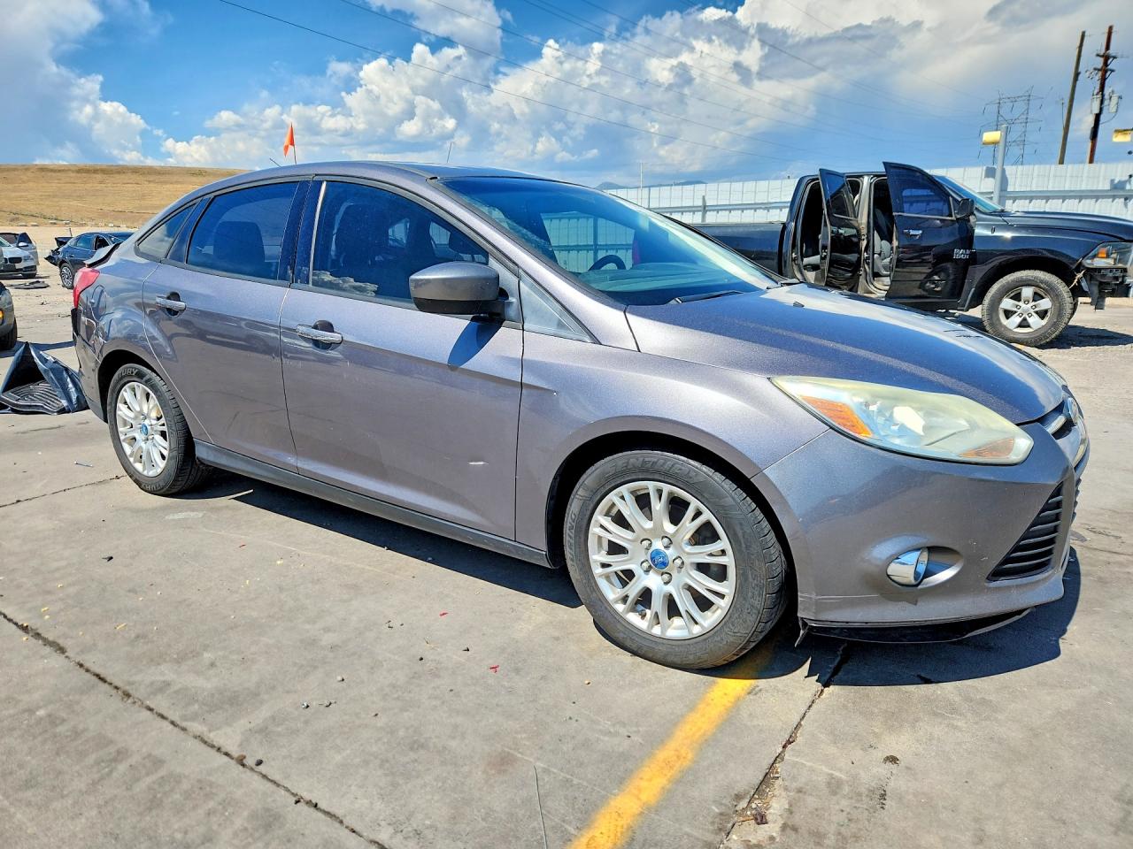 2012 Ford Focus Se Gray vin: 1FAHP3F20CL179433