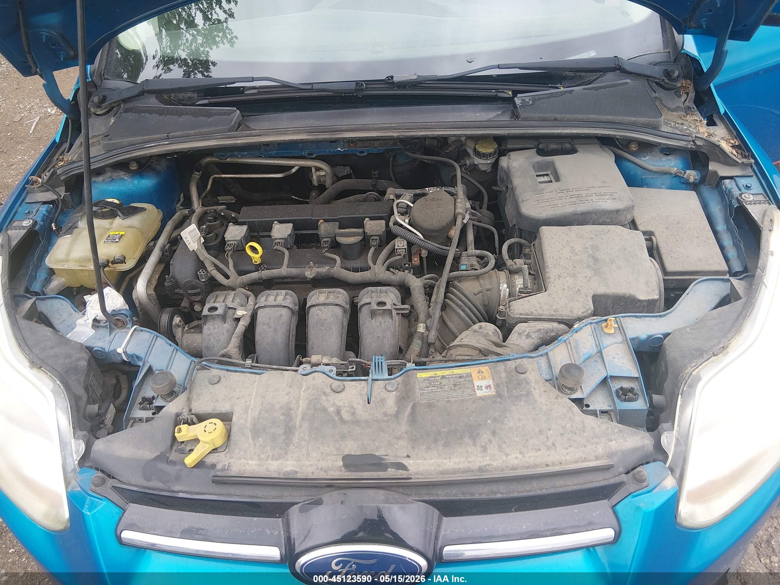 2012 Ford Focus Se Blue vin: 1FAHP3F20CL187919