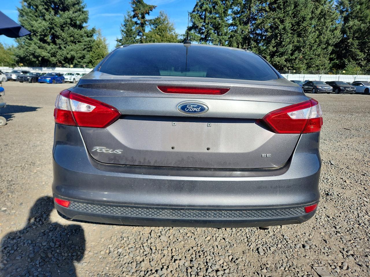 2012 Ford Focus Se Gray vin: 1FAHP3F20CL237606