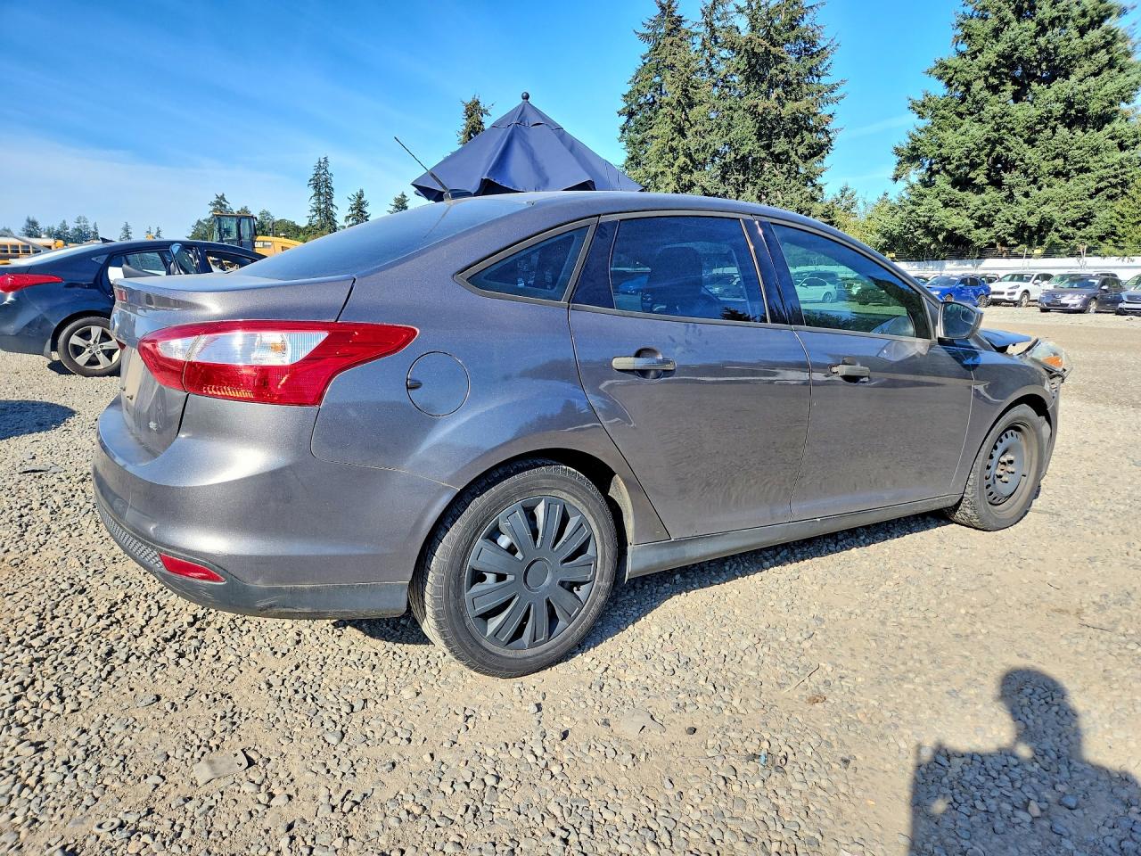 2012 Ford Focus Se Gray vin: 1FAHP3F20CL237606