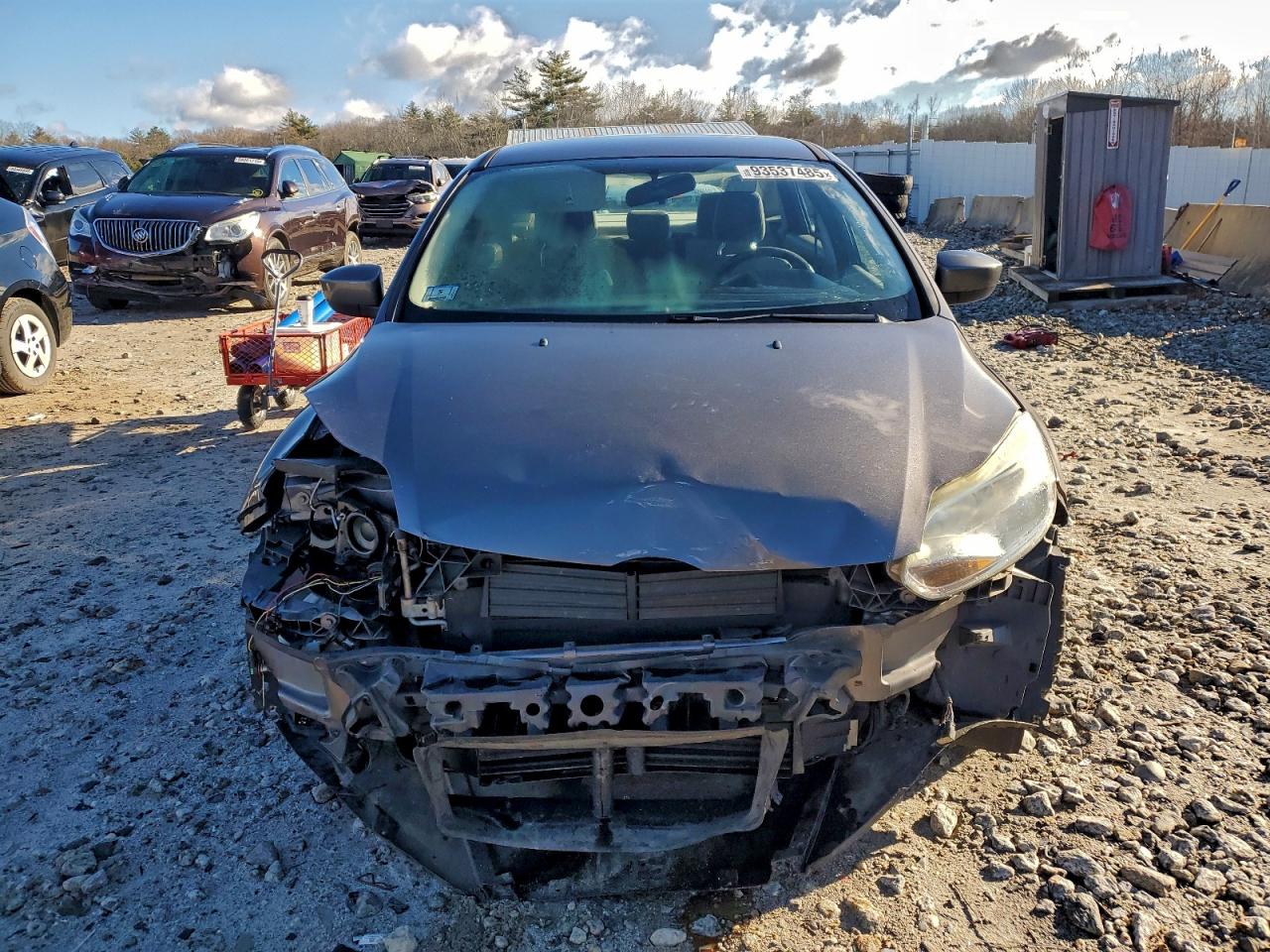 2012 Ford Focus Se Gray vin: 1FAHP3F20CL281640