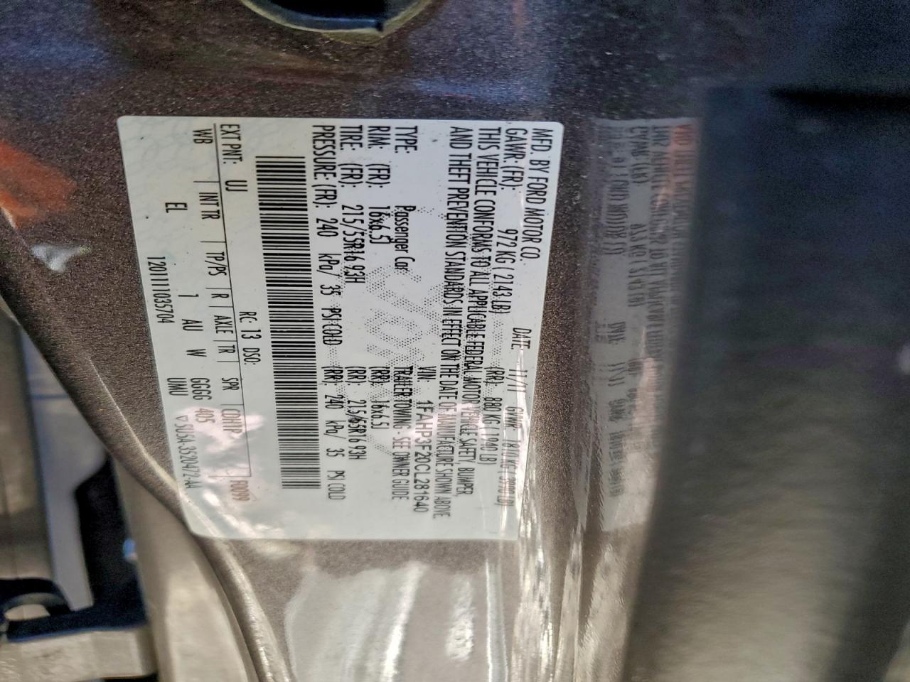 2012 Ford Focus Se Gray vin: 1FAHP3F20CL281640
