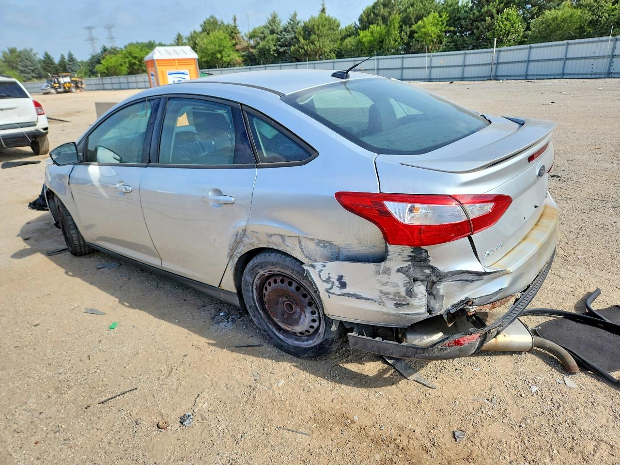 2012 Ford Focus Se Silver vin: 1FAHP3F20CL282948