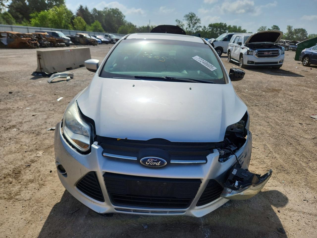 2012 Ford Focus Se Silver vin: 1FAHP3F20CL282948