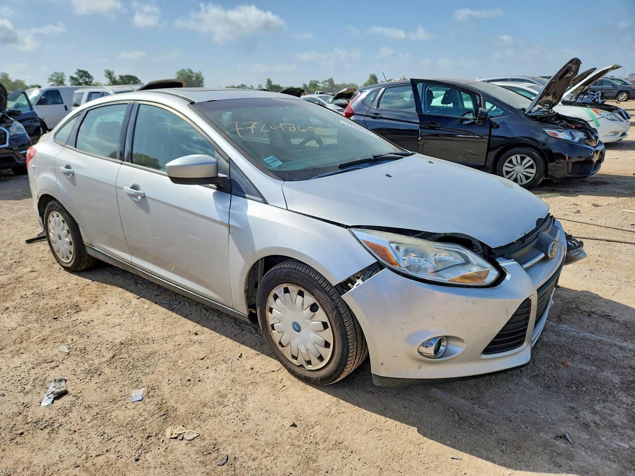 2012 Ford Focus Se Silver vin: 1FAHP3F20CL282948
