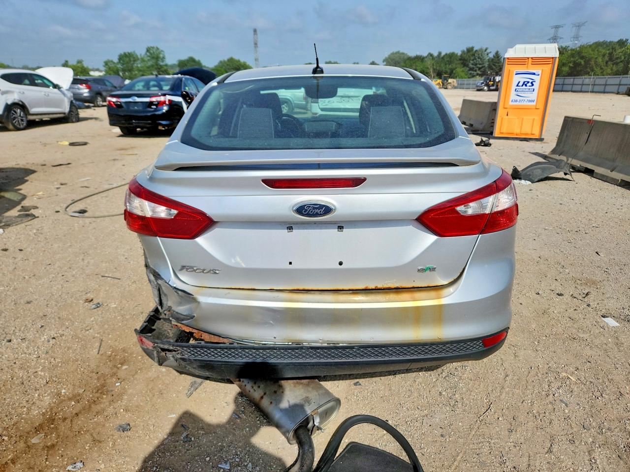 2012 Ford Focus Se Silver vin: 1FAHP3F20CL282948