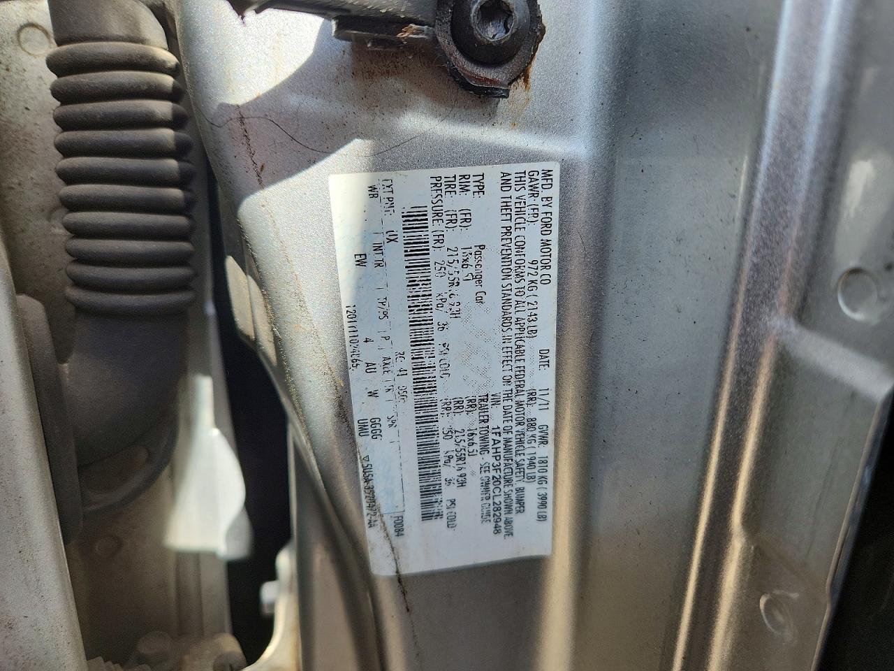 2012 Ford Focus Se Silver vin: 1FAHP3F20CL282948
