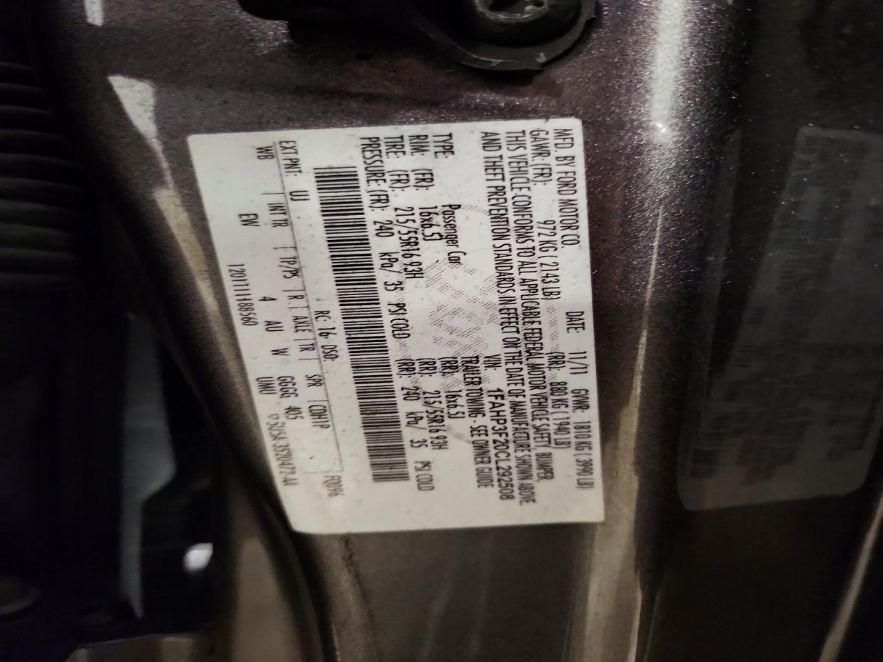 2012 Ford Focus Se Gray vin: 1FAHP3F20CL292508