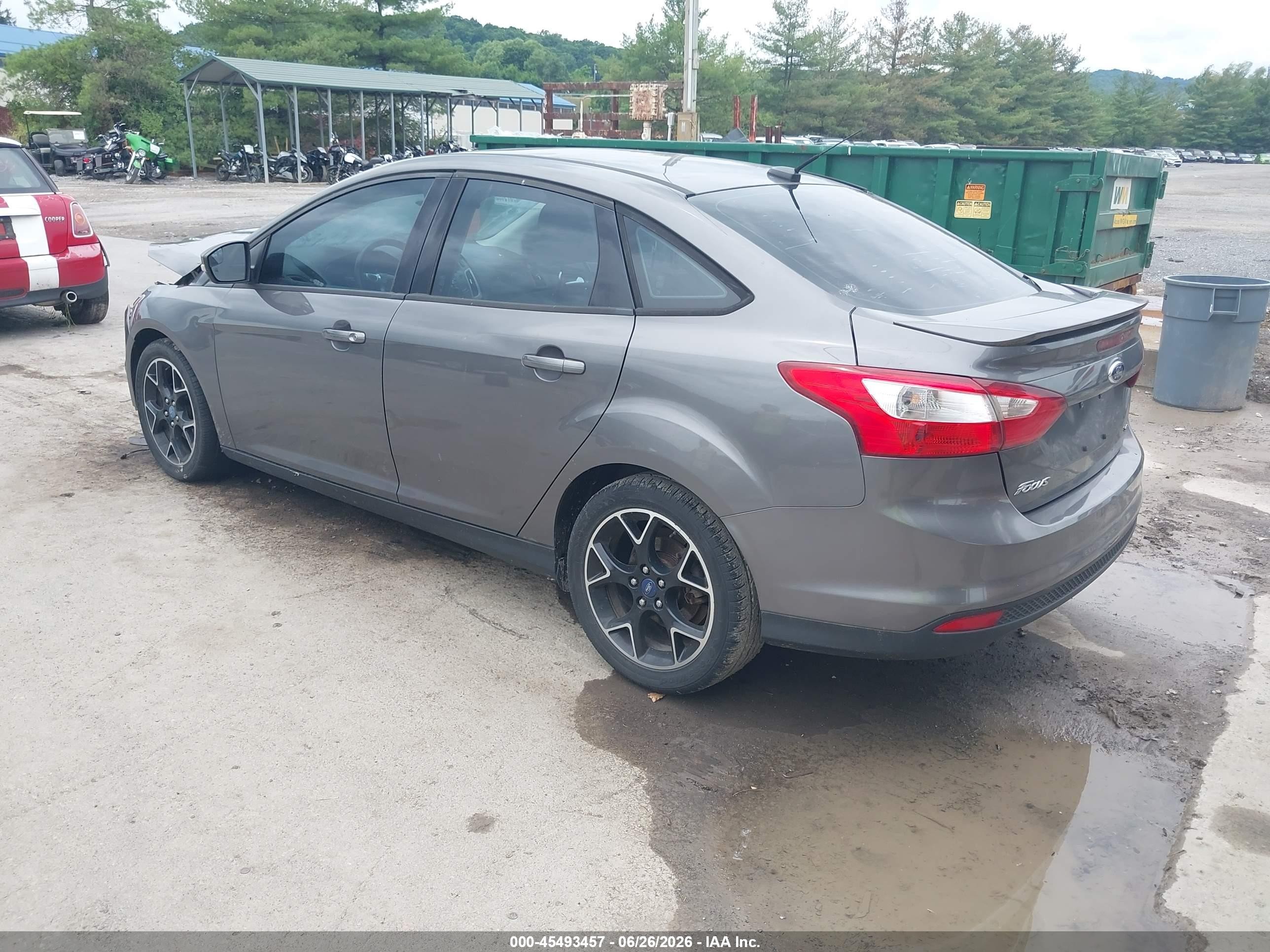 2012 Ford Focus Se Gray vin: 1FAHP3F20CL303507