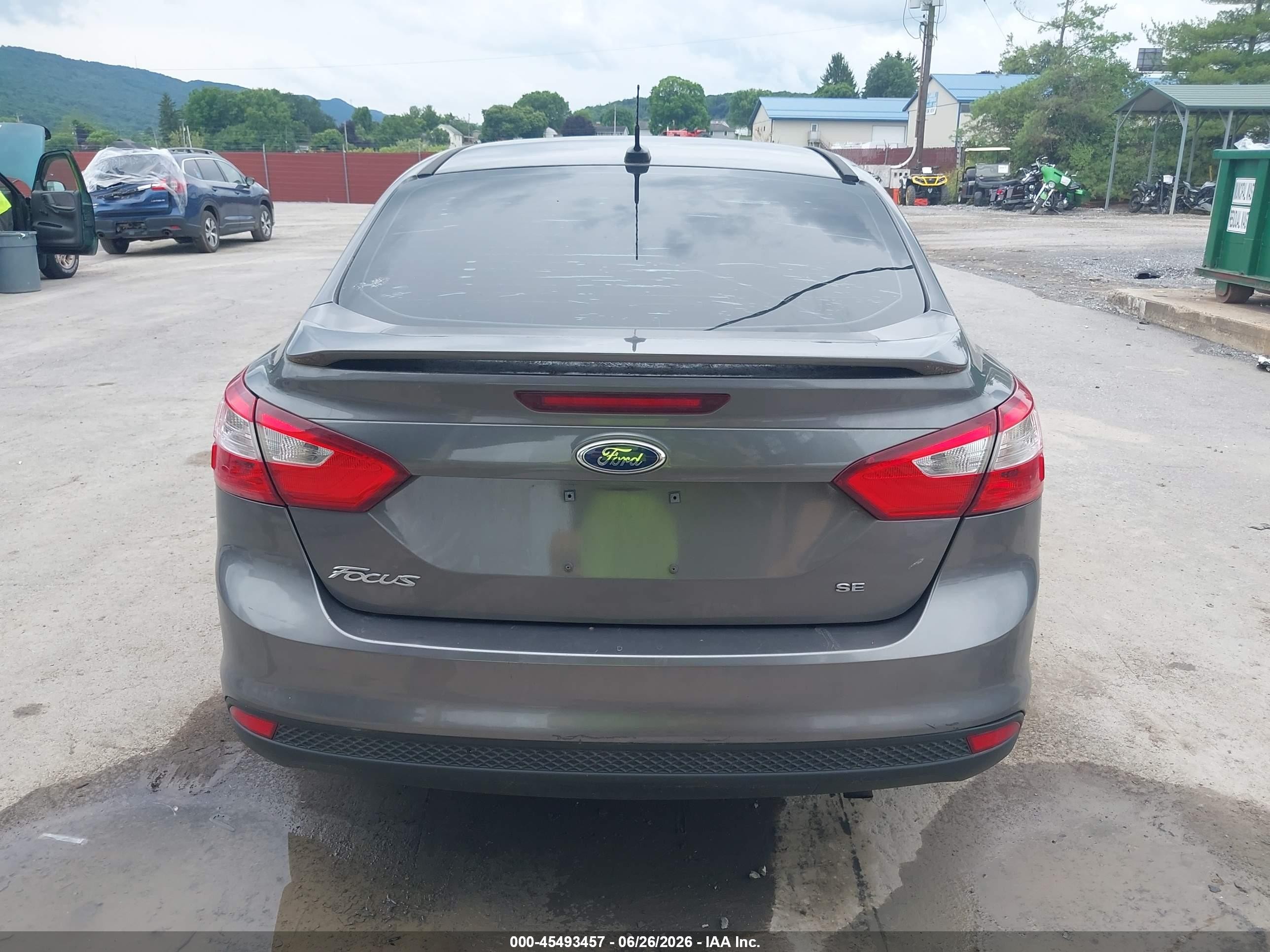 2012 Ford Focus Se Gray vin: 1FAHP3F20CL303507