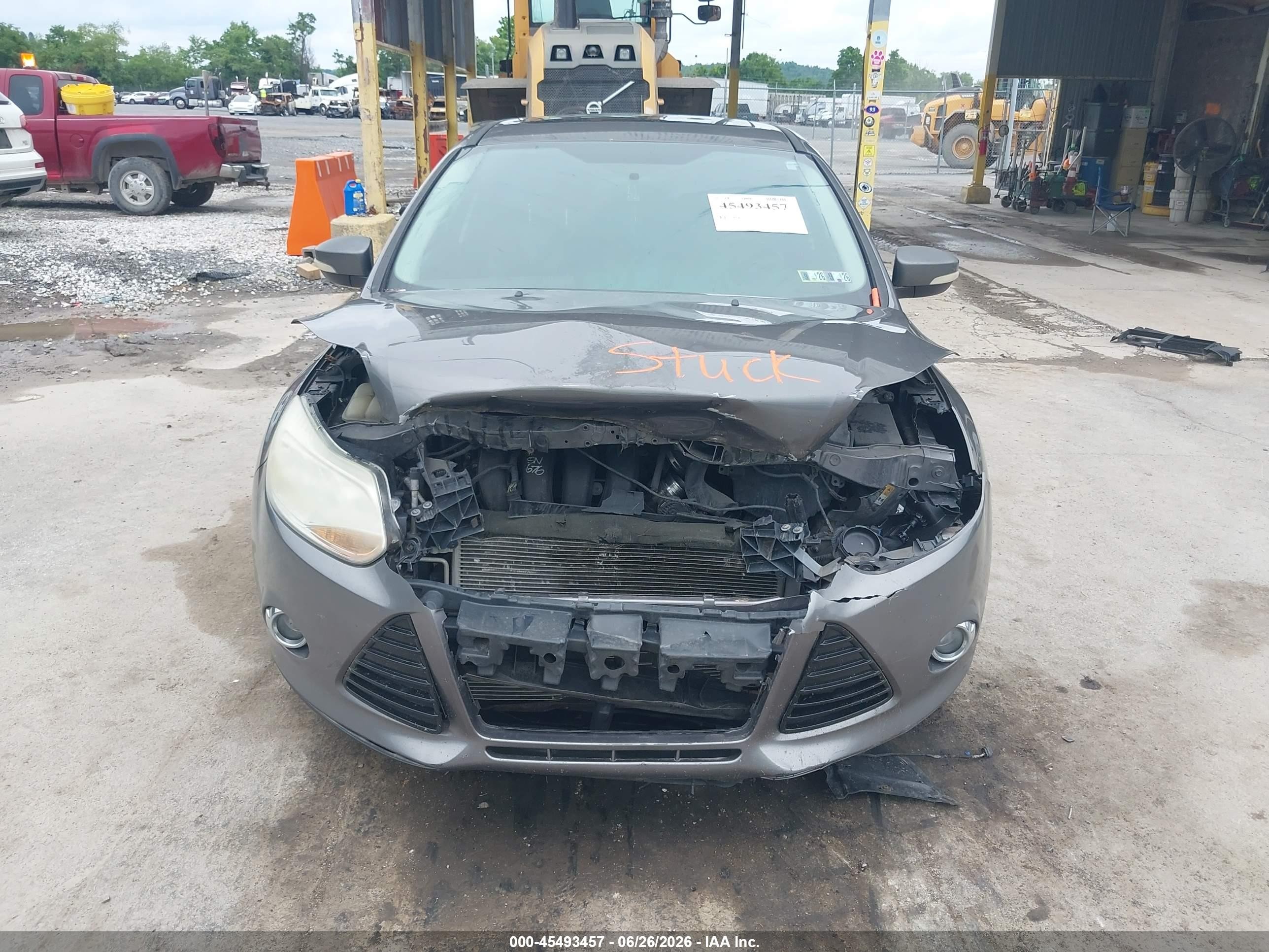 2012 Ford Focus Se Gray vin: 1FAHP3F20CL303507