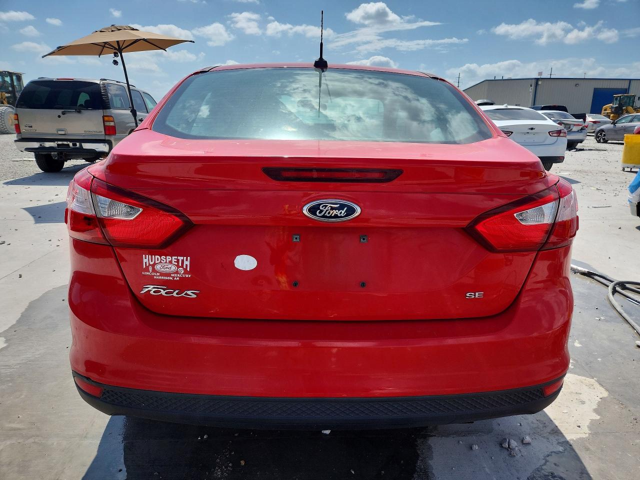 2012 Ford Focus Se Red vin: 1FAHP3F20CL308514