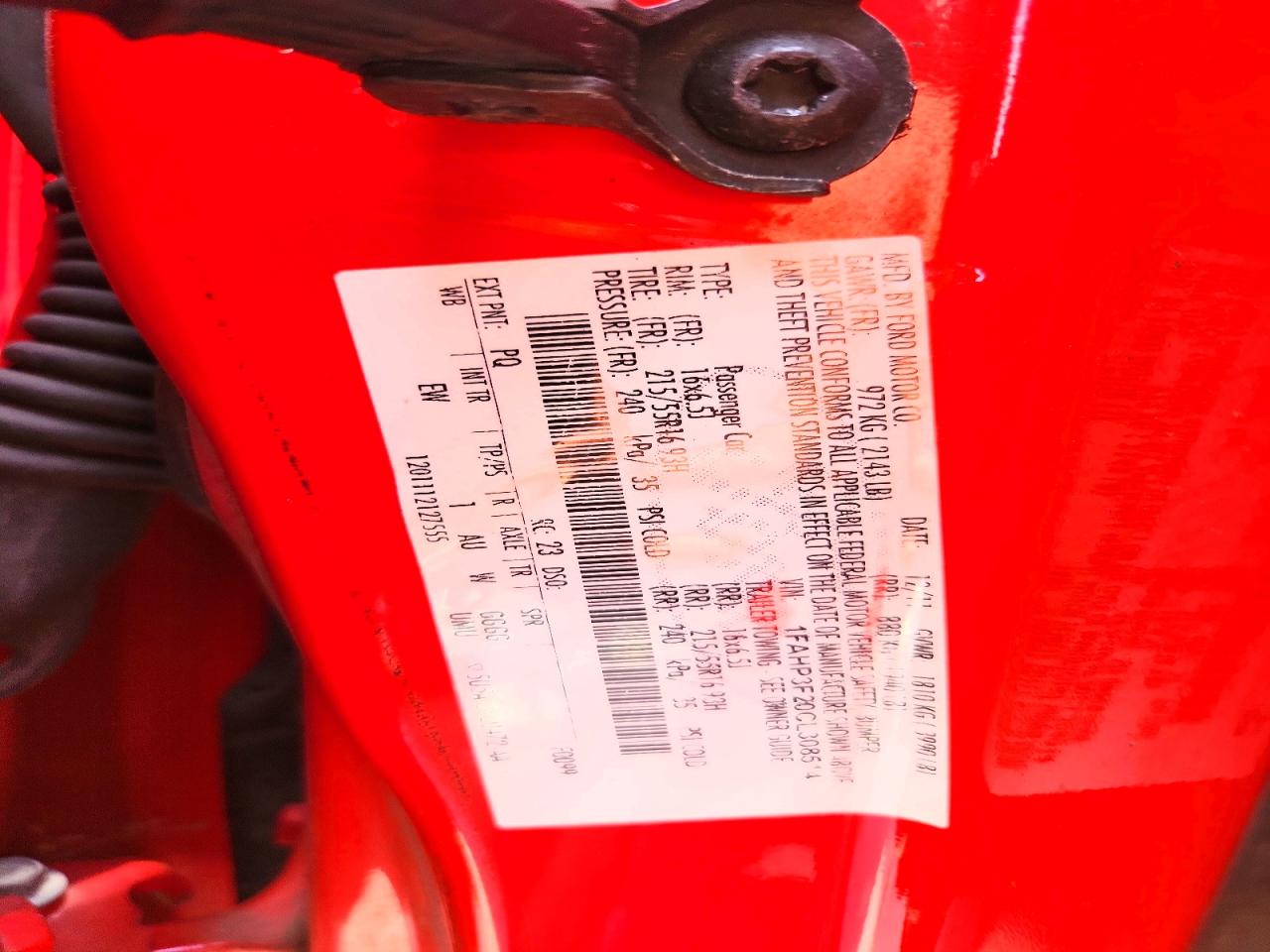 2012 Ford Focus Se Red vin: 1FAHP3F20CL308514