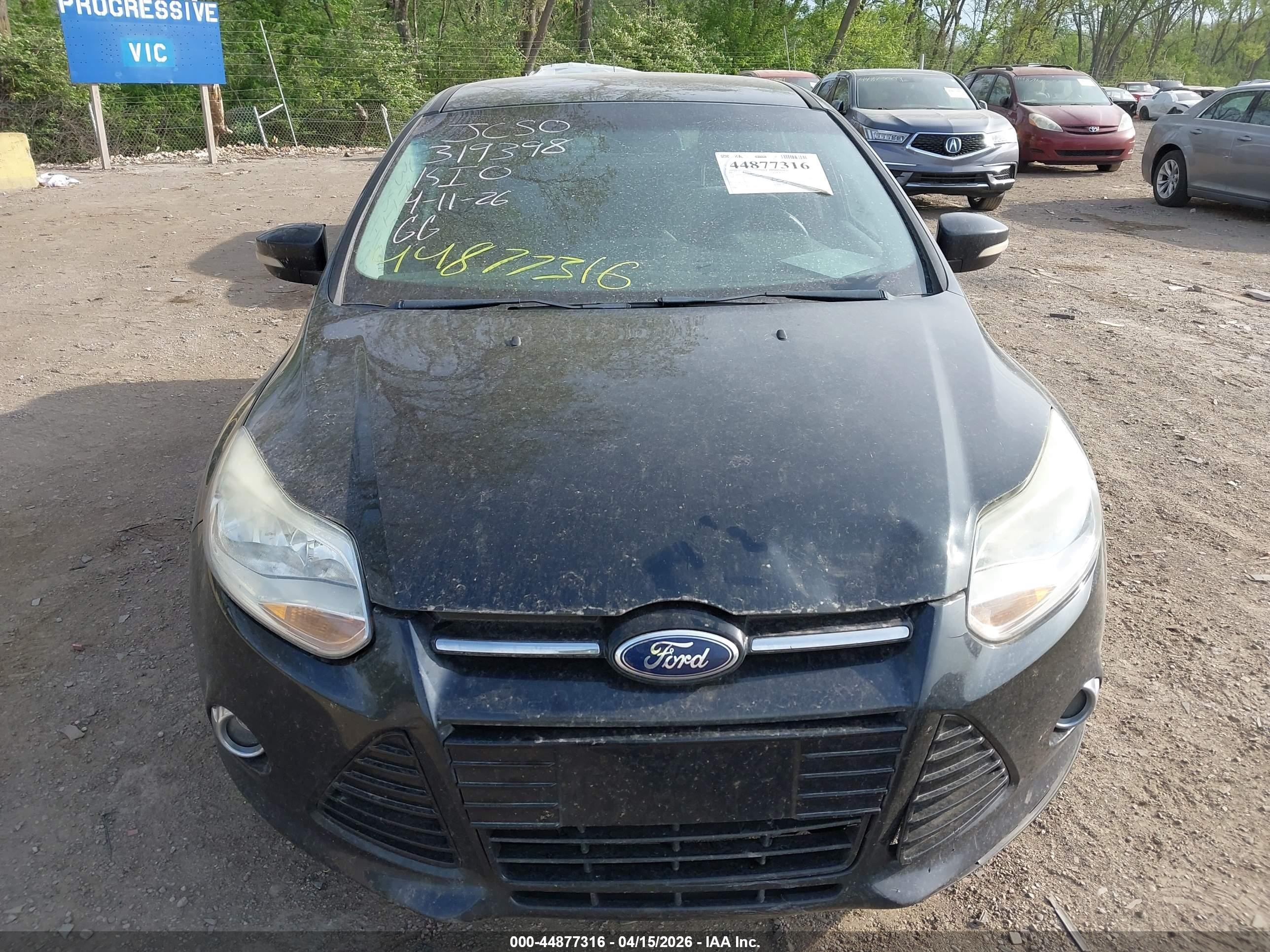 2012 Ford Focus Se Black vin: 1FAHP3F20CL319898