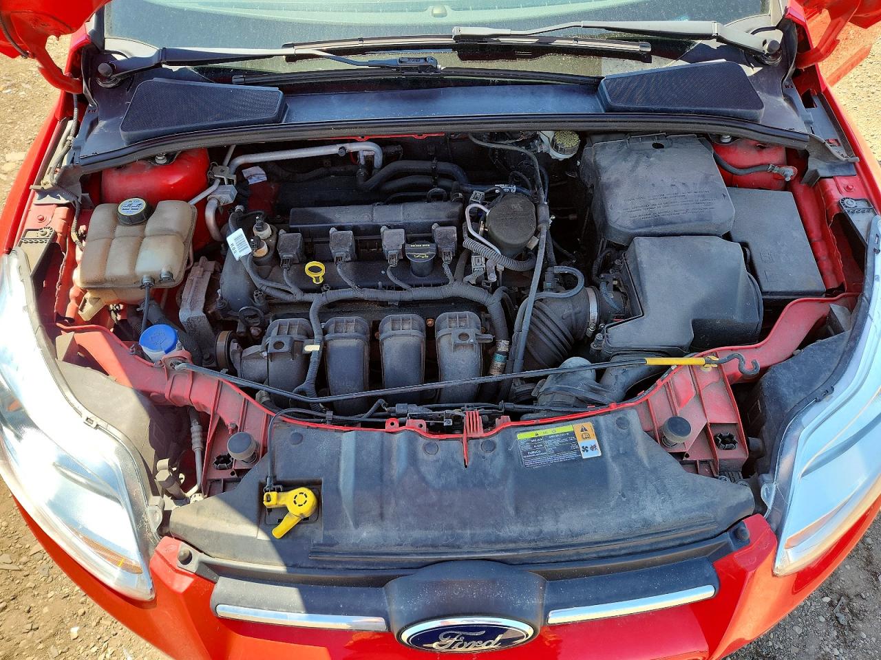 2012 Ford Focus Se Red vin: 1FAHP3F20CL370432