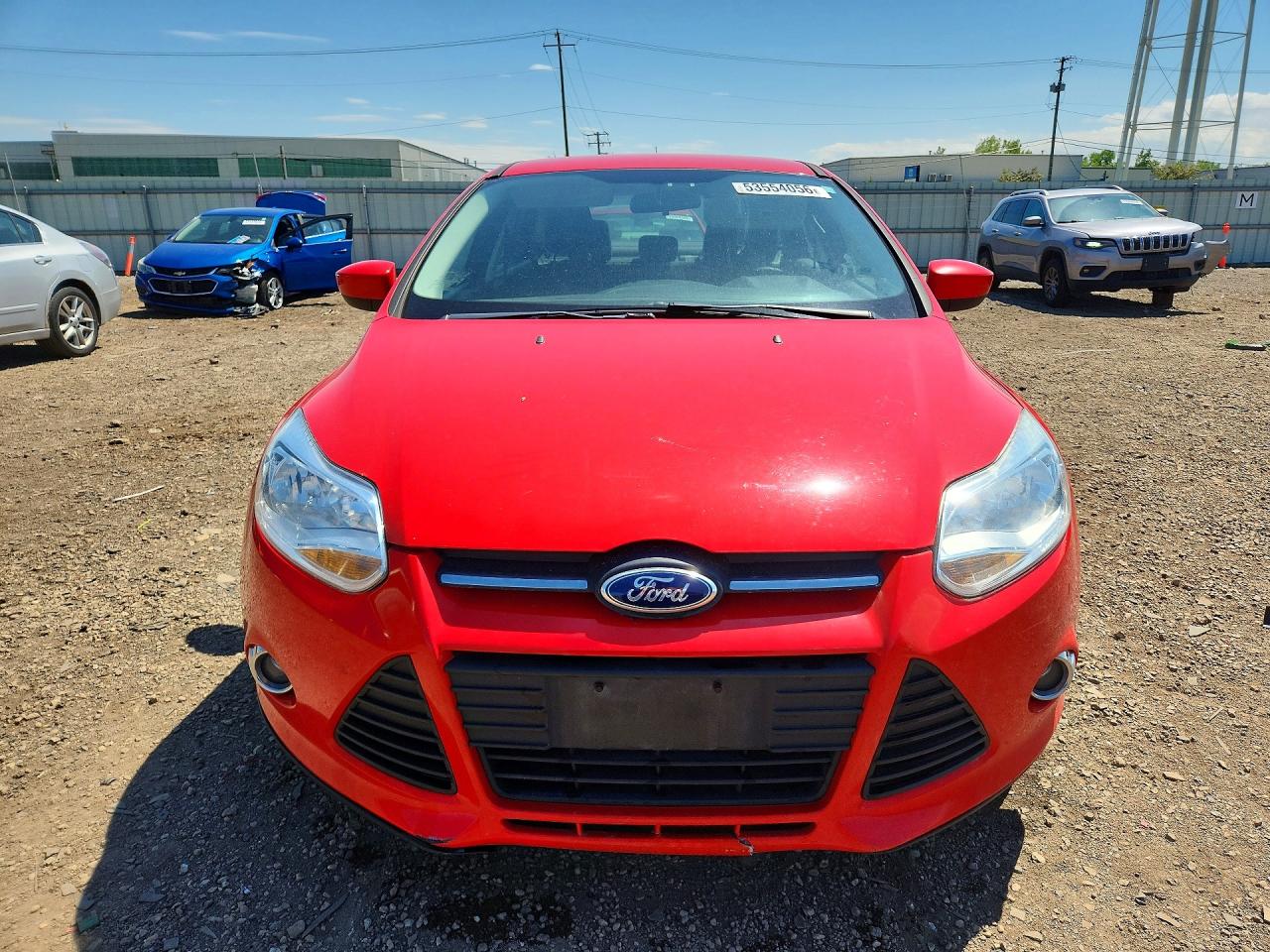 2012 Ford Focus Se Red vin: 1FAHP3F20CL370432