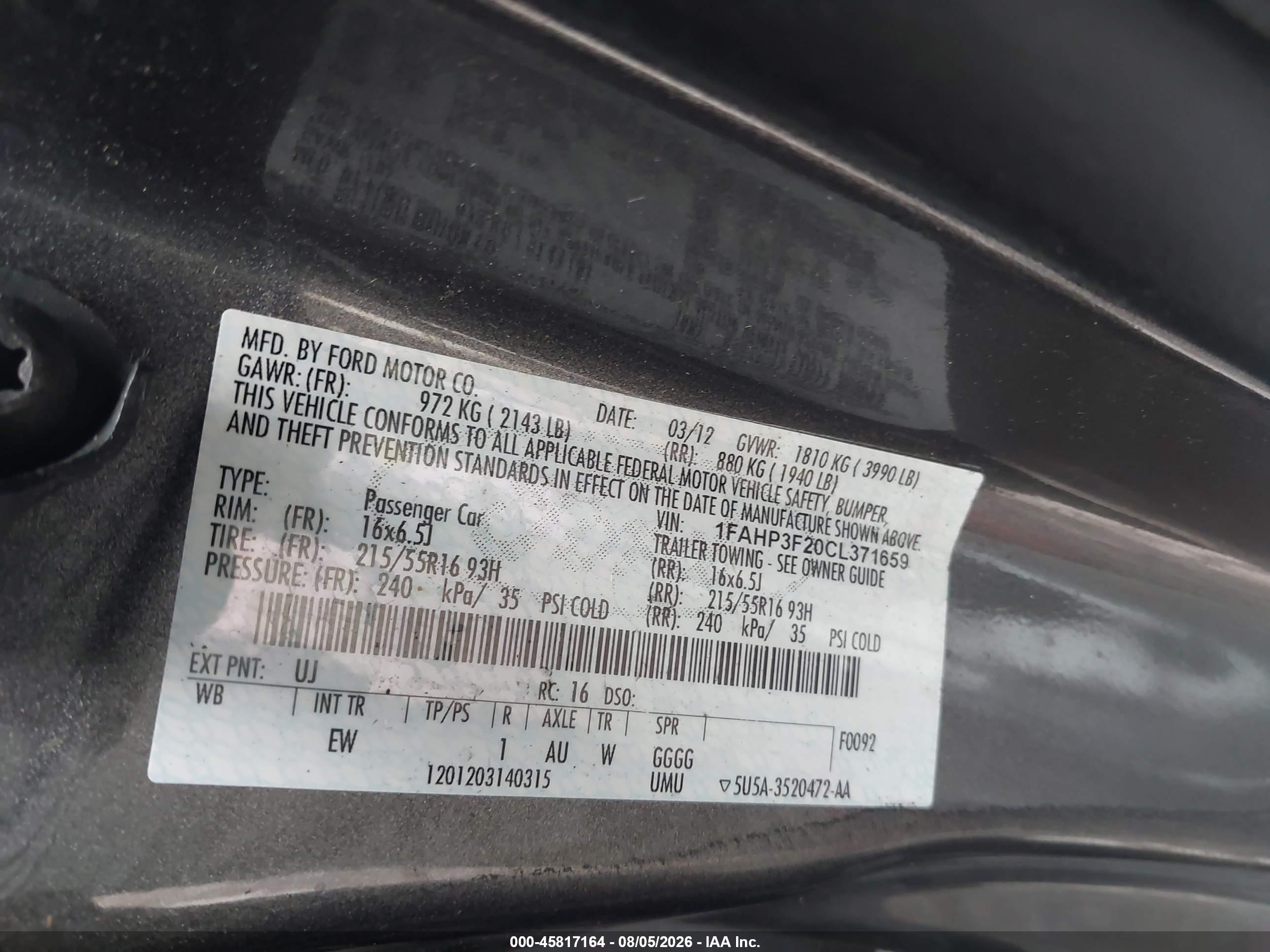 2012 Ford Focus Se Gray vin: 1FAHP3F20CL371659