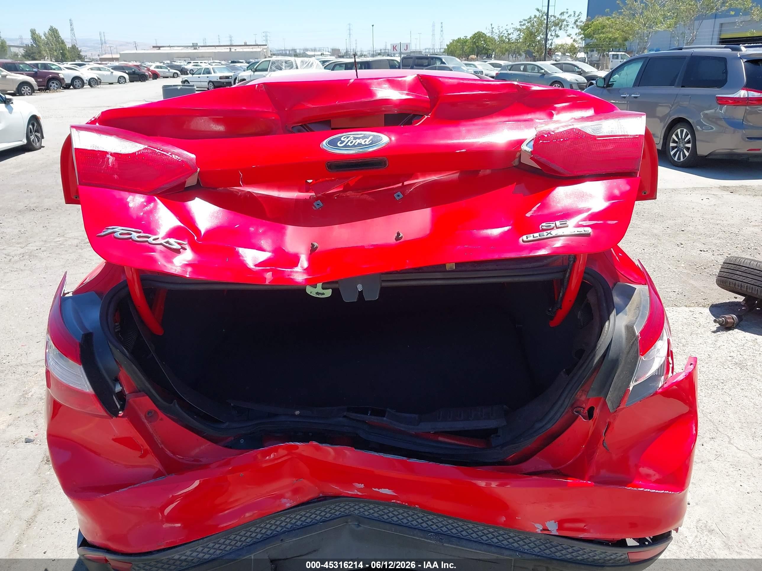 2012 Ford Focus Se Red vin: 1FAHP3F20CL382659