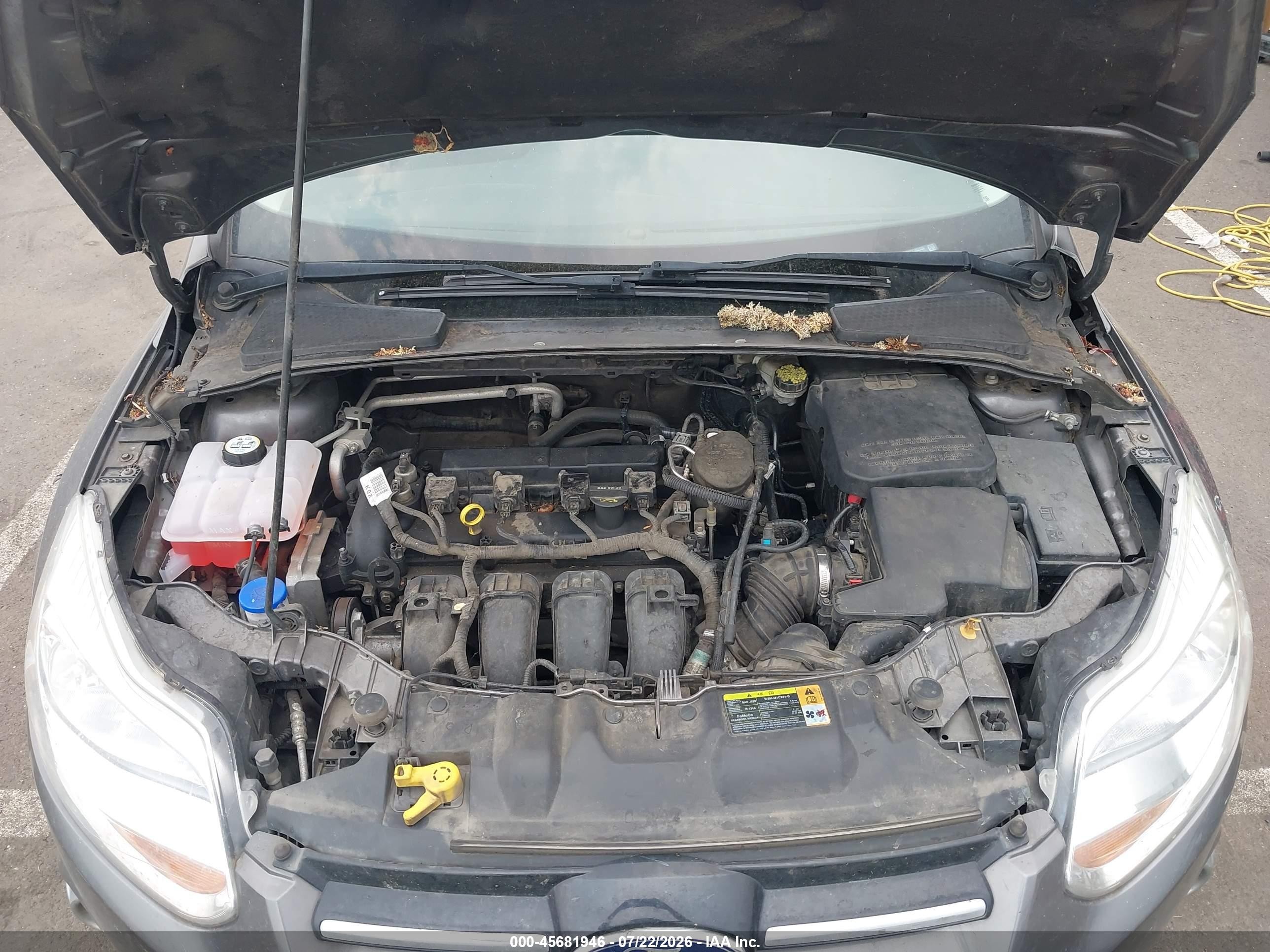 2012 Ford Focus Se Gray vin: 1FAHP3F20CL392639