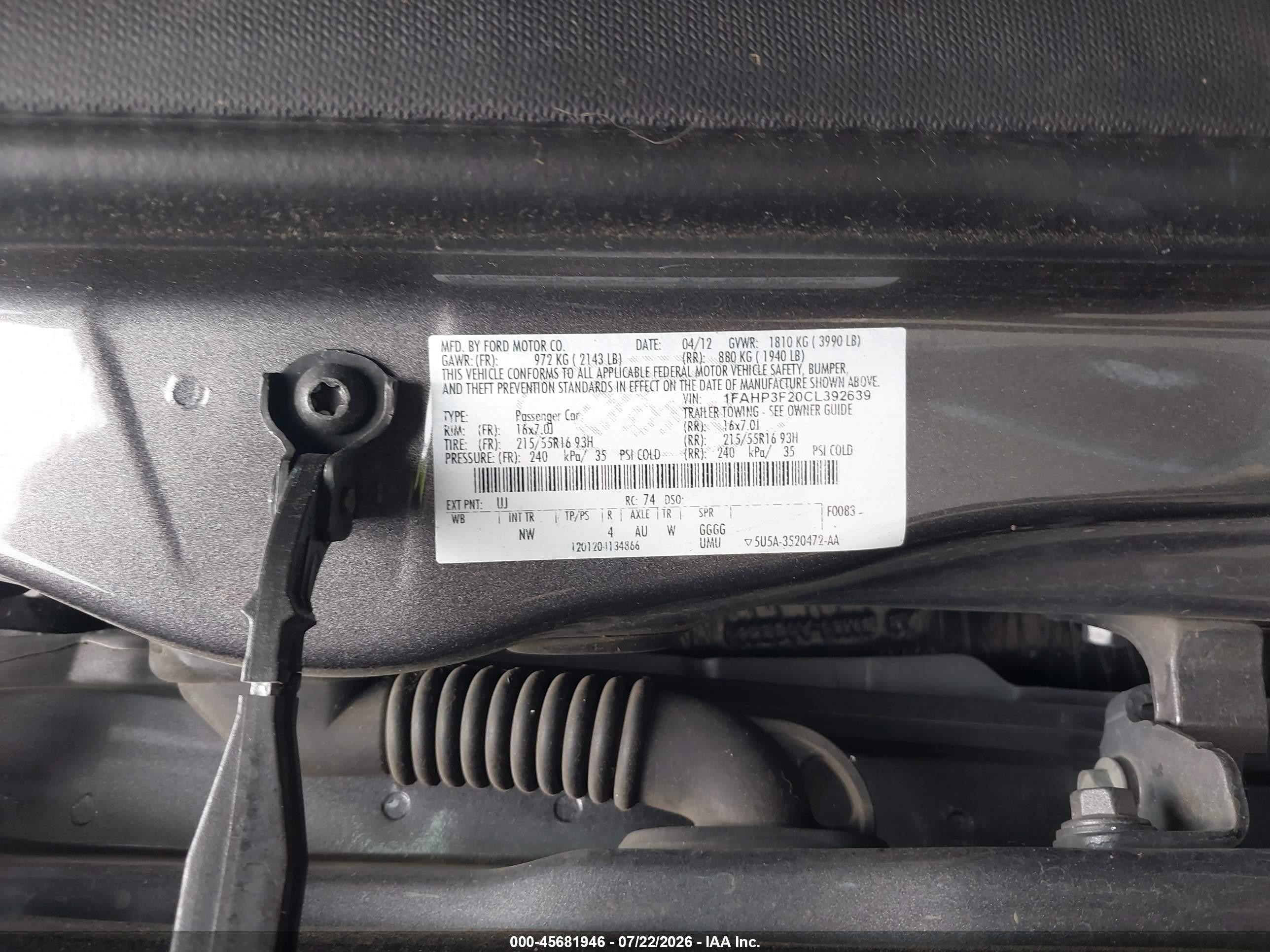 2012 Ford Focus Se Gray vin: 1FAHP3F20CL392639