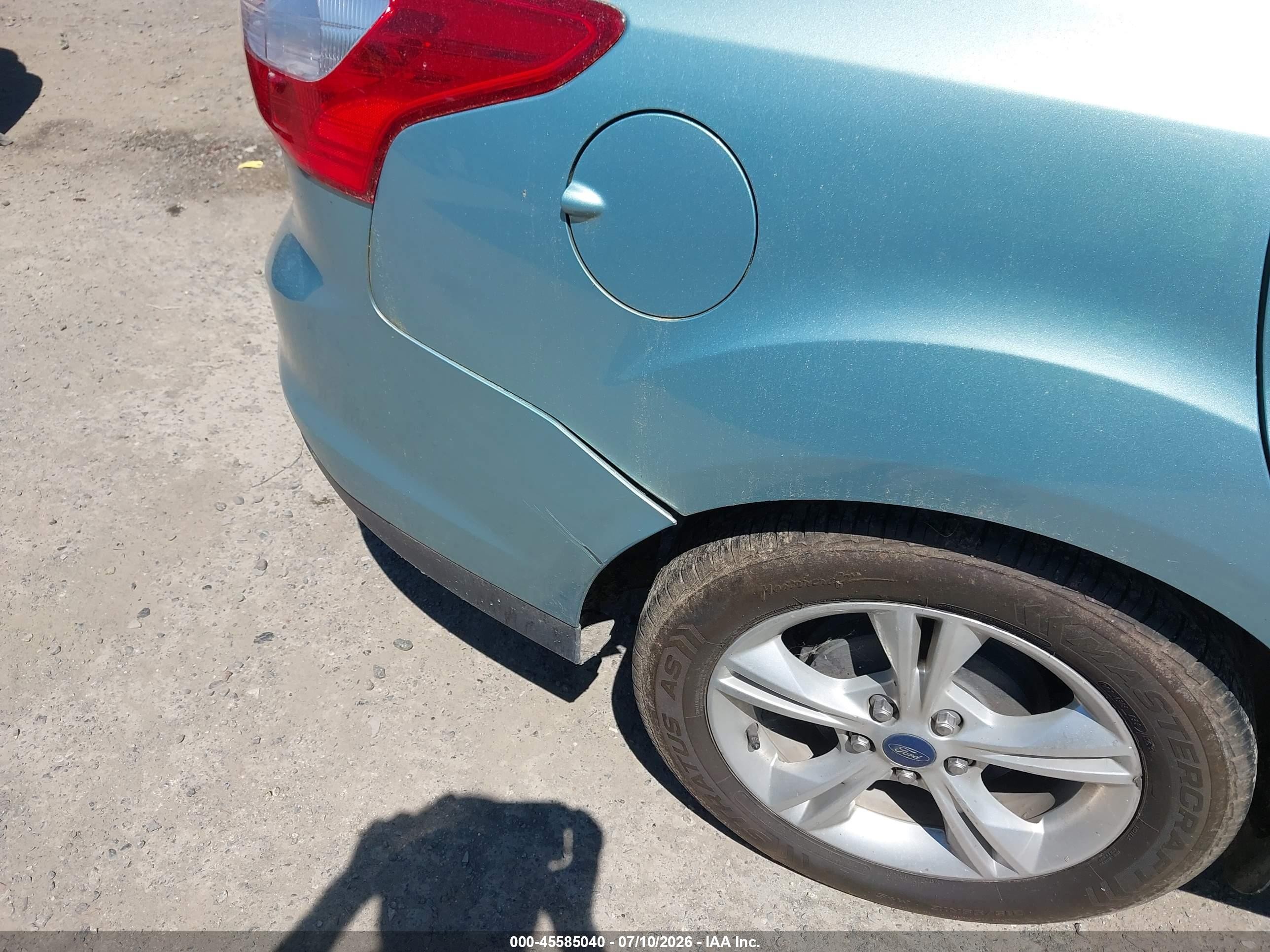 2012 Ford Focus Se Light Blue vin: 1FAHP3F20CL411285