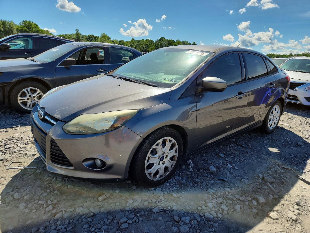 2012 Ford Focus Se Gray vin: 1FAHP3F20CL411397