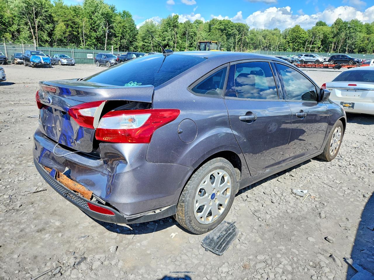 2012 Ford Focus Se Gray vin: 1FAHP3F20CL411397
